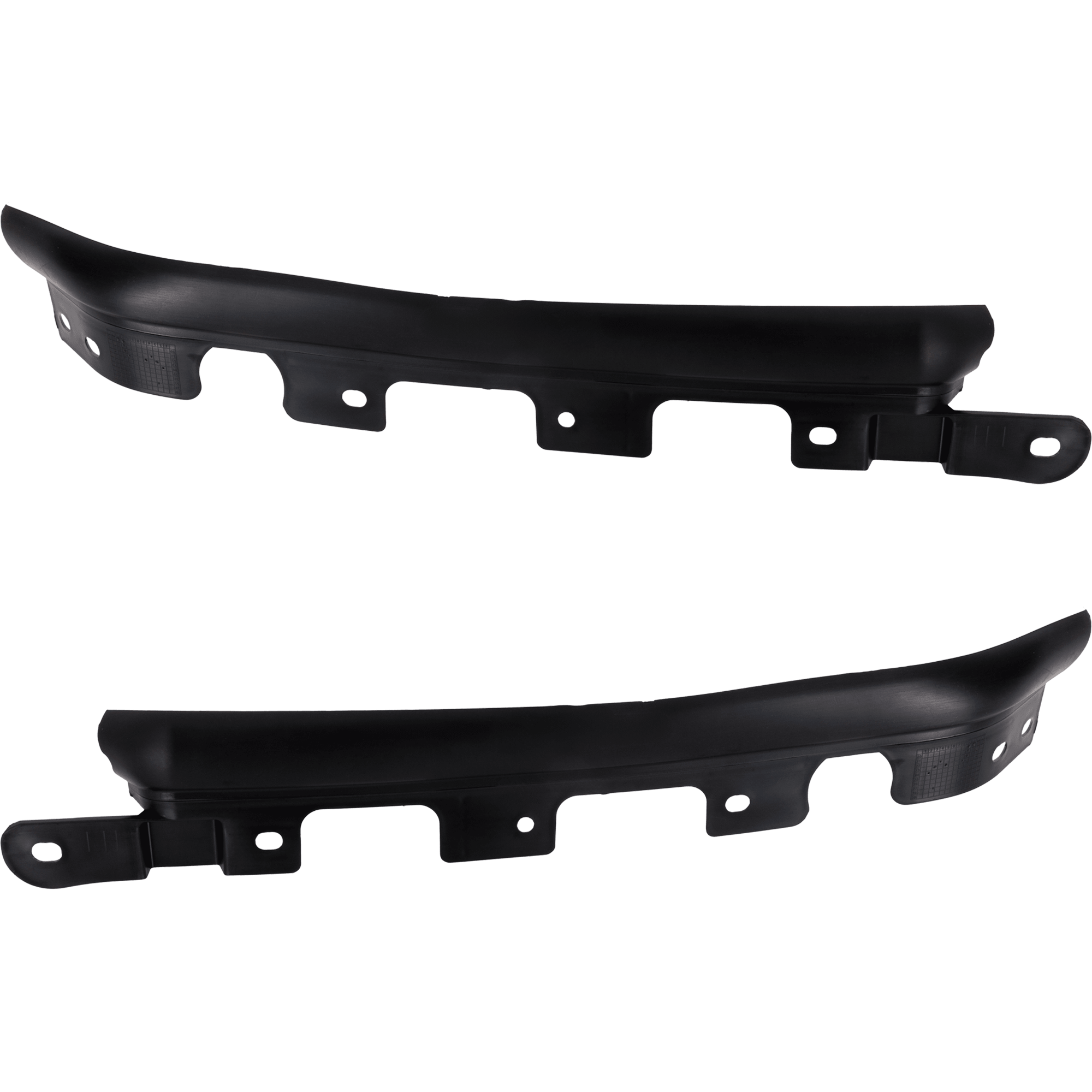AM F SERIES SUPER DUTY 17-19 FRONT BUMPER MOLDING RH AND LH Textured Crew Extended Standard Pickup SKU SET RF01590045 Partslink FO1046113 FO1047113 OEM HC3Z17K833A HC3Z17K833B
