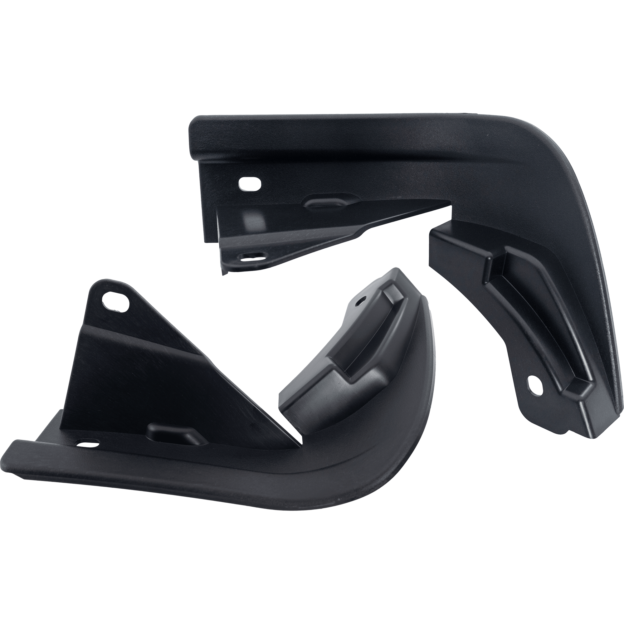 AM FIESTA 14-19 FRONT LOWER VALANCE RH AND LH Air Deflector Textured Black Hatchback Sedan Exc. ST Model SKU SET RF01750035 Partslink FO1088122 FO1089122 OEM D2BZ8310D D2BZ8311C