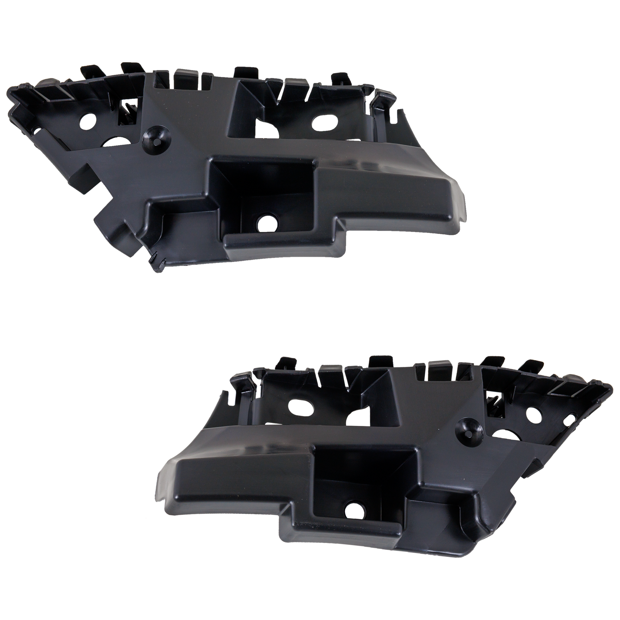AM F 150-18-20 FRONT BUMPER FILLER RH AND LH Black Headlight Mounting w Wheel Opening Moldings All Body Types SKU SET RF04050007 Partslink FO1043160 FO1042160 OEM JL3Z17C947F JL3Z17C947H