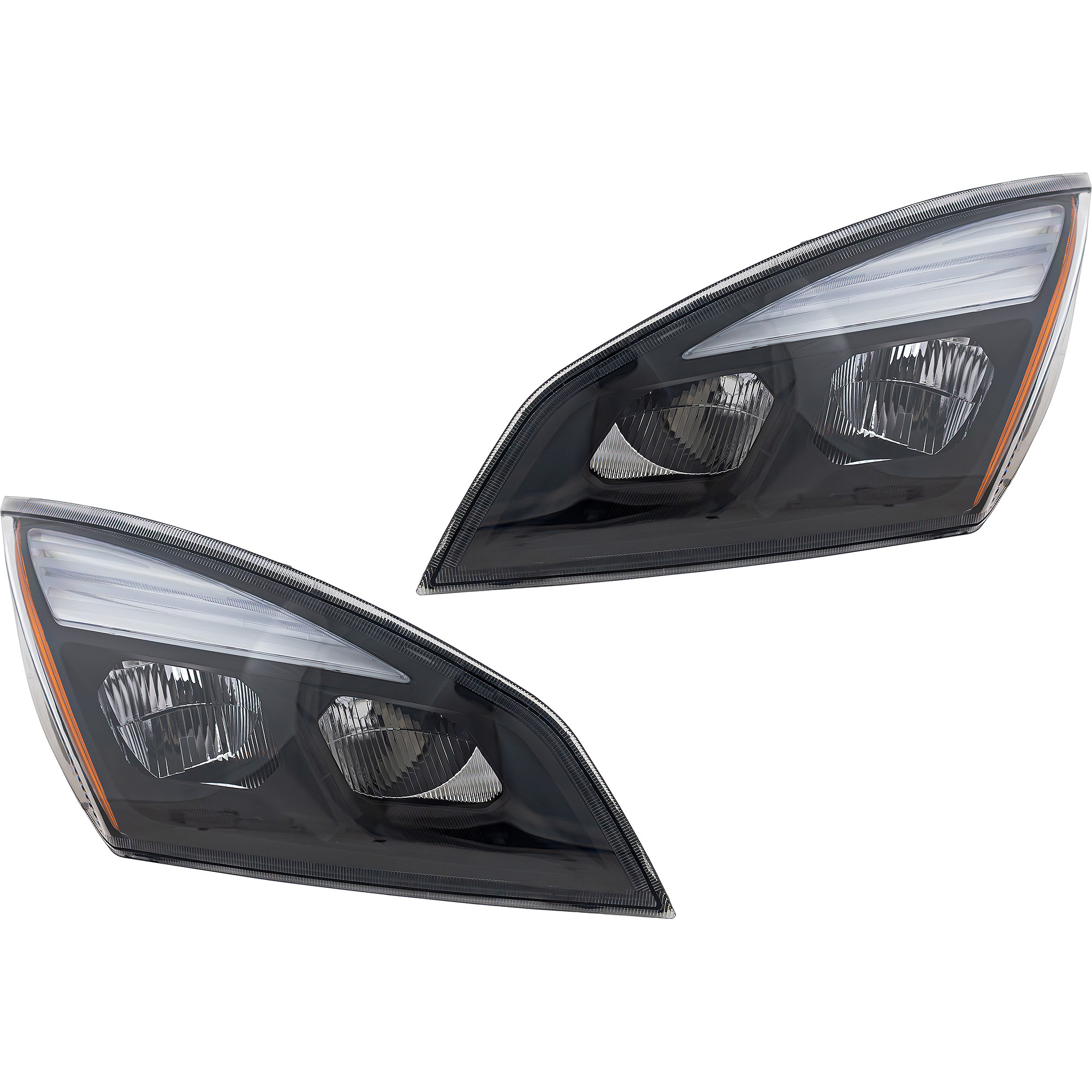AM FREIGHTLINER CASCADIA 18-21 HEAD LAMP RH AND LH Assembly LED SKU SET RF10010145 HD Partslink FL2502109 FL2503109 OEM A6601405003 A6601405002