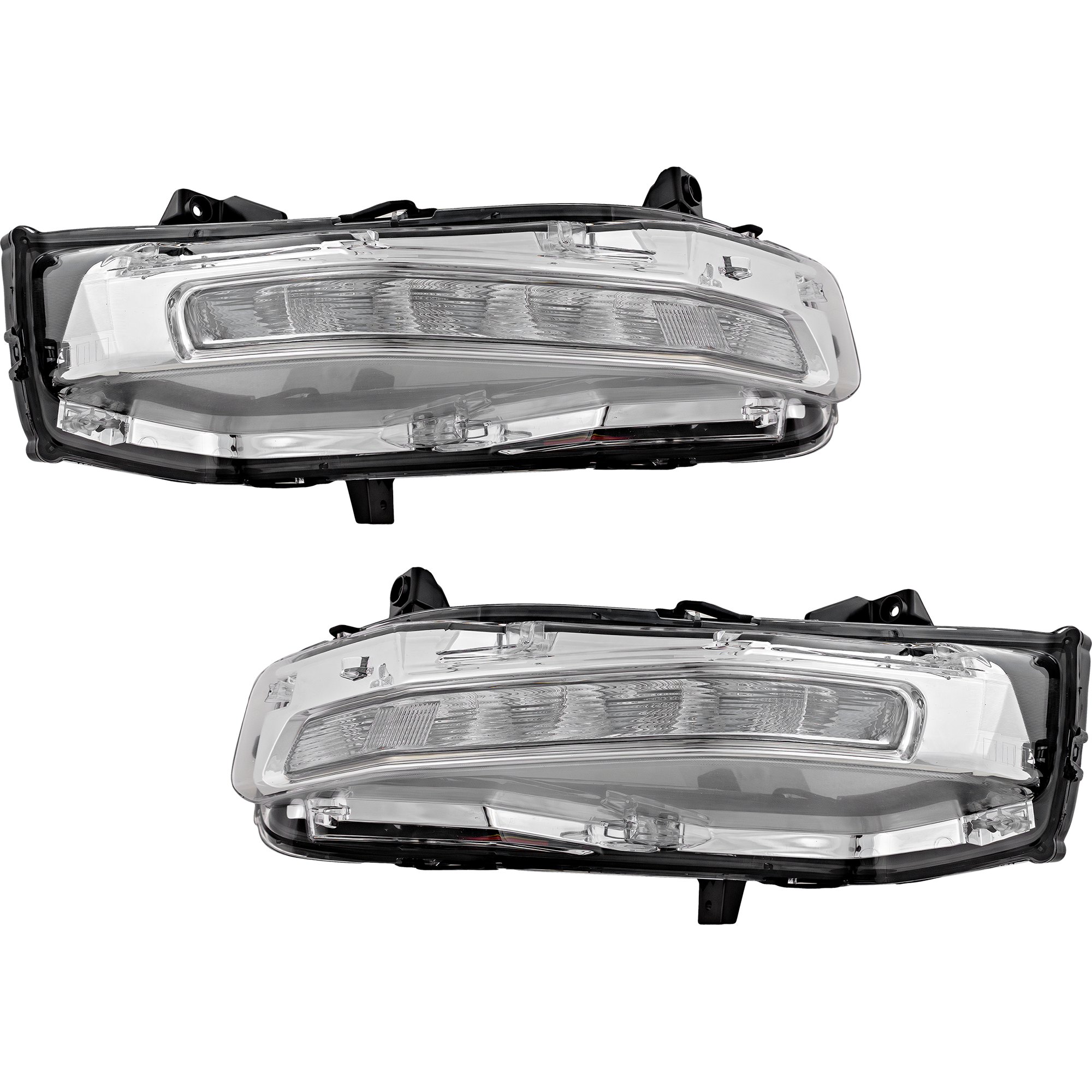 AM MUSTANG 18-23 PARK LAMP RH AND LH Assembly w o Fog Lamps Coupe Convertible CAPA SKU SET RF10630007AQ Partslink FO2521197C FO2520197C OEM JR3Z13200B JR3Z13201C