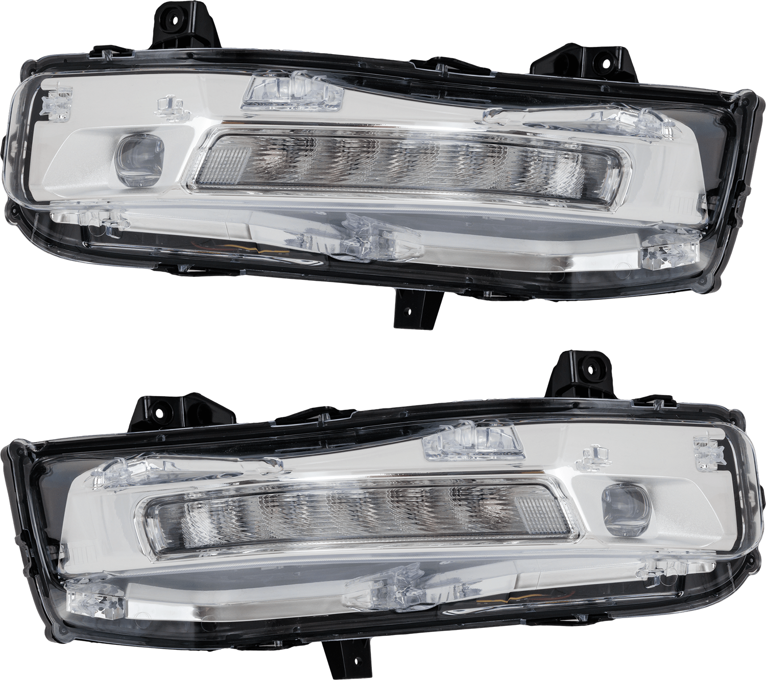 AM MUSTANG 18-23 PARK LAMP RH AND LH Assembly LED w Fog Lamps Coupe Convertible CAPA SKU SET RF10630009AQ Partslink FO2520198C FO2521198C OEM JR3Z13200A JR3Z13201A