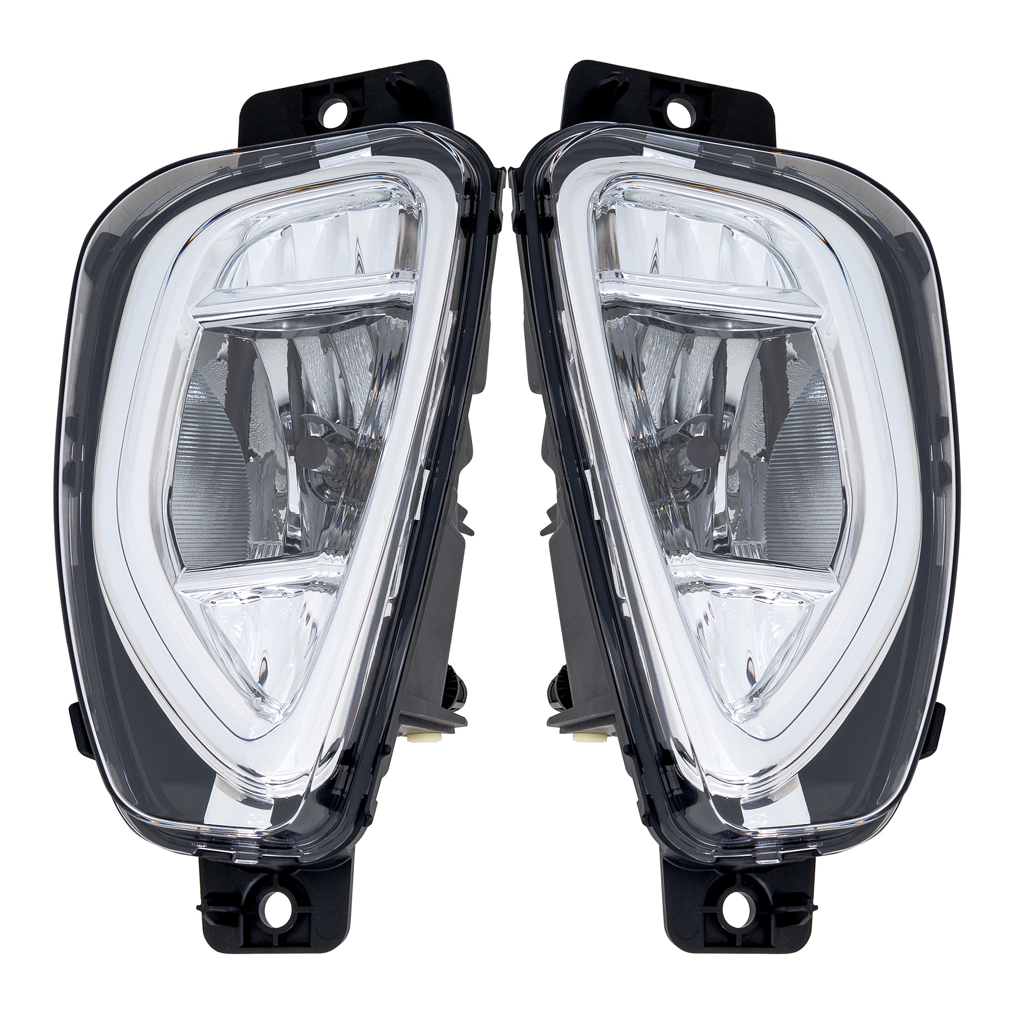 AM ESCAPE 20-22 FOG LAMP RH AND LH Assembly Halogen CAPA SKU SET RF10750065AQ Partslink FO2593255C FO2592255C OEM LJ6Z15200A LJ6Z15201A