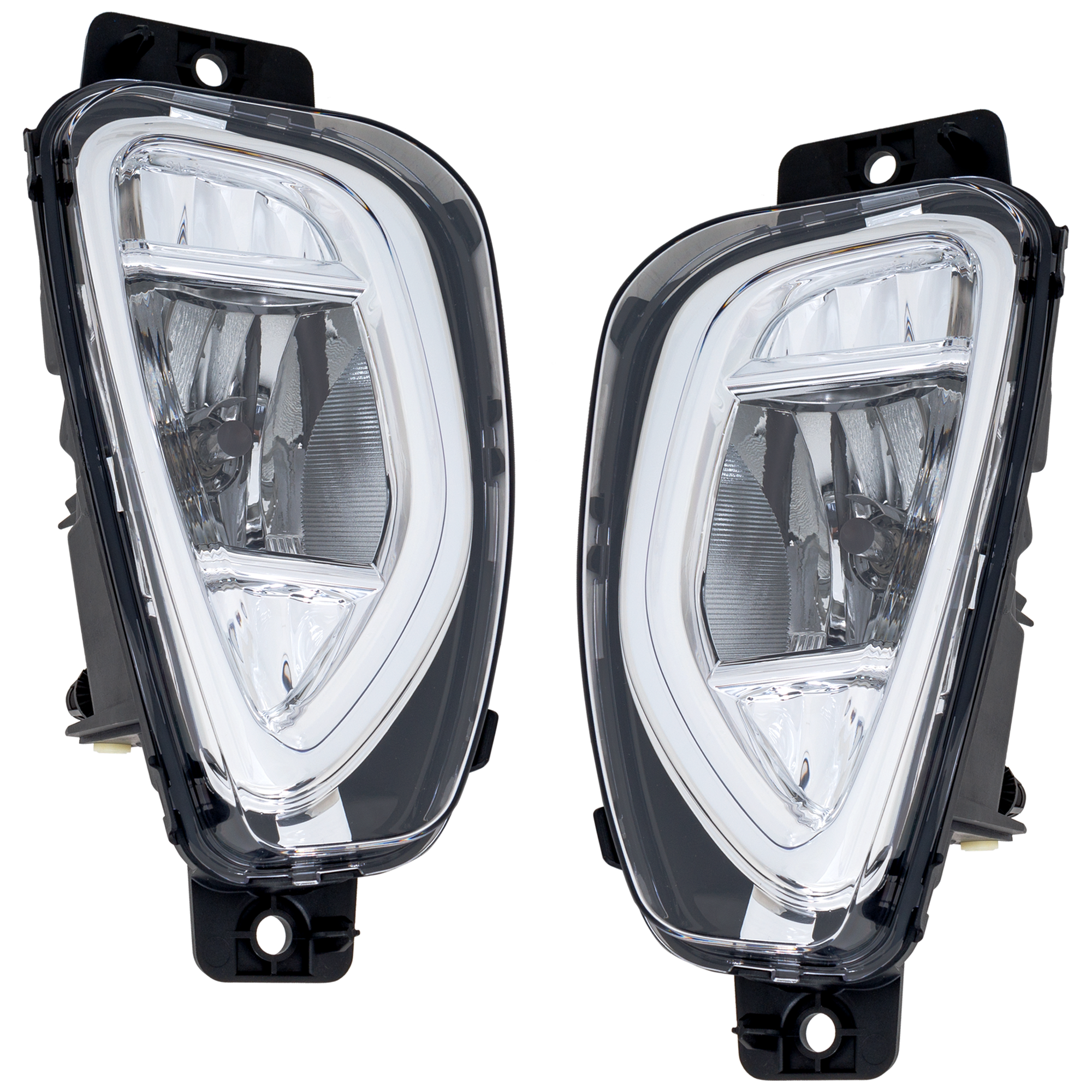 AM ESCAPE 20-22 FRONT FOG LAMP RH AND LH Assembly Halogen SKU SET RF10750065A Partslink FO2593255 FO2592255 OEM LJ6Z15200A LJ6Z15201A