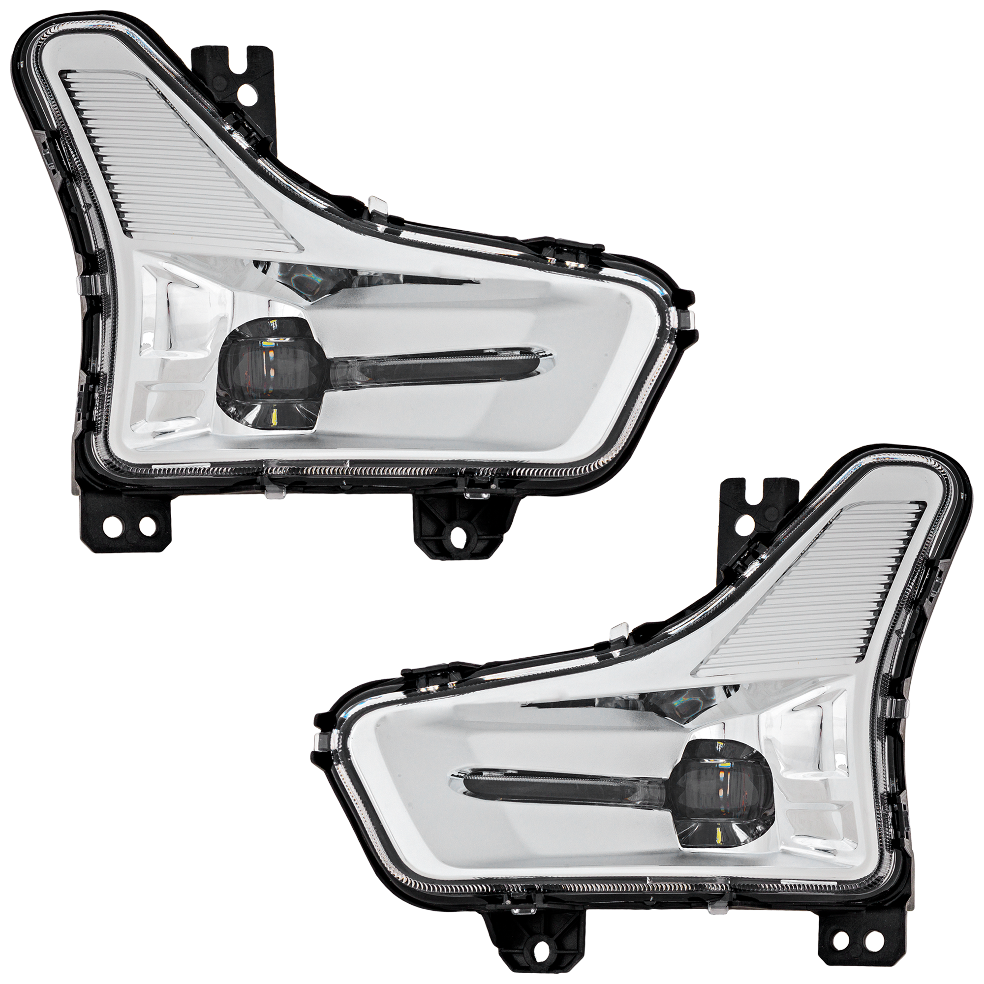 AM FUSION 19-20 FOG LAMP RH AND LH Assembly LED CAPA SKU SET RF10750085AQ Partslink FO2593252C FO2592252C OEM KS7Z15200B KS7Z15201B