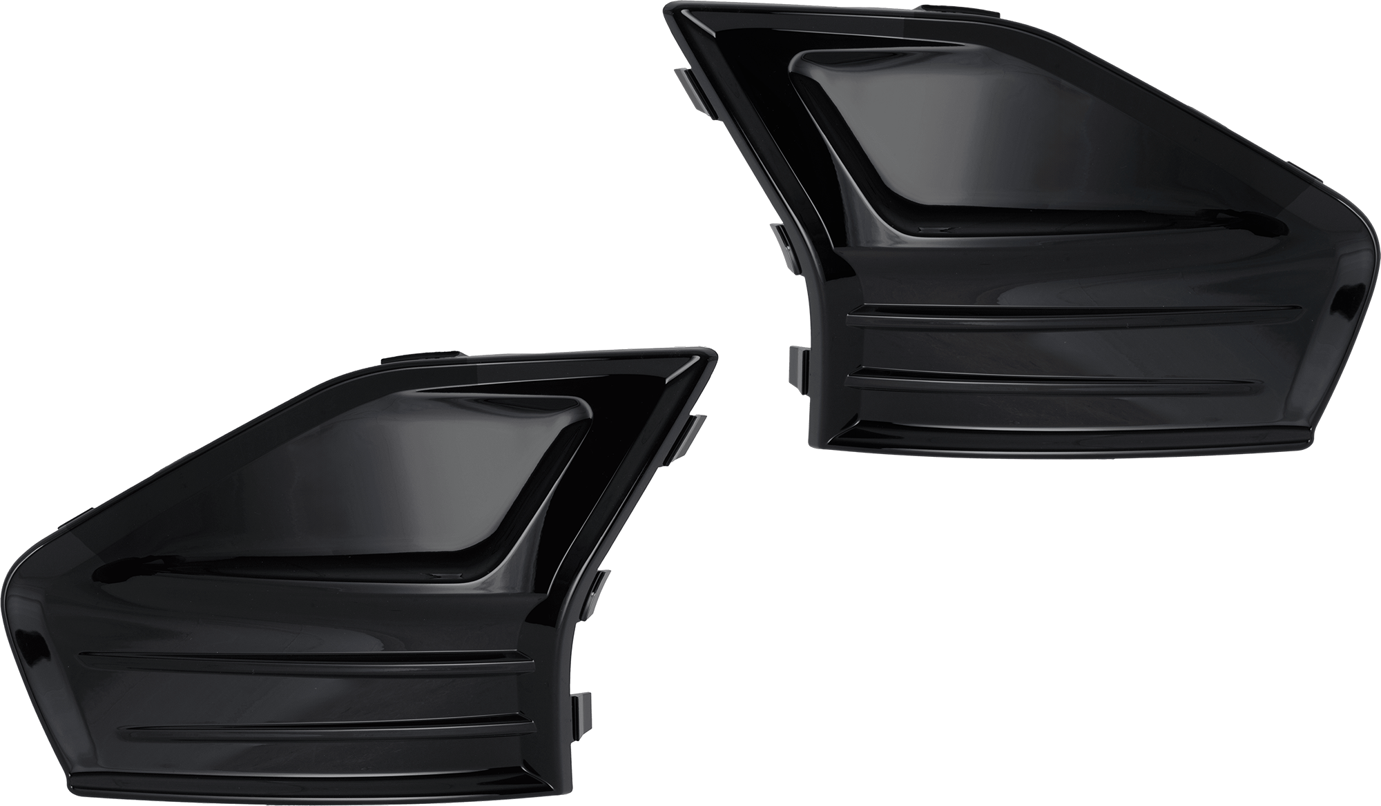 AM FUSION 19-20 FOG LAMP COVER RH AND LH Gloss Black SEL SEL Hybrid Models SKU SET RF10770017 Partslink FO1038183 FO1039183 OEM KS7Z17B814EA KS7Z17B814EB