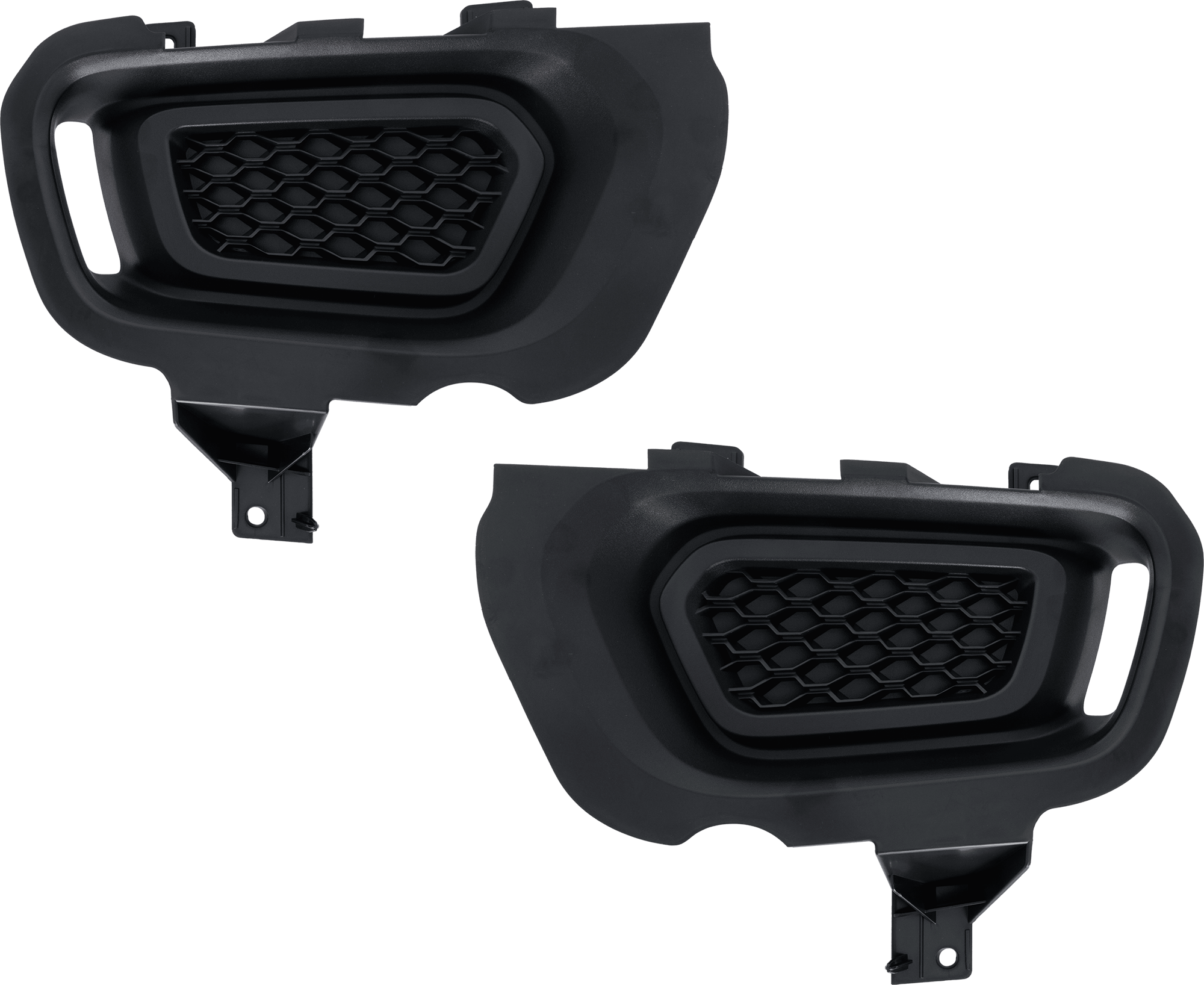 AM RANGER 19-23 FOG LAMP COVER RH AND LH Textured Black Crew Extended Cab Pickup SKU SET RF10770021 Partslink FO1038189 FO1039189 OEM KB3Z15266C KB3Z15266D