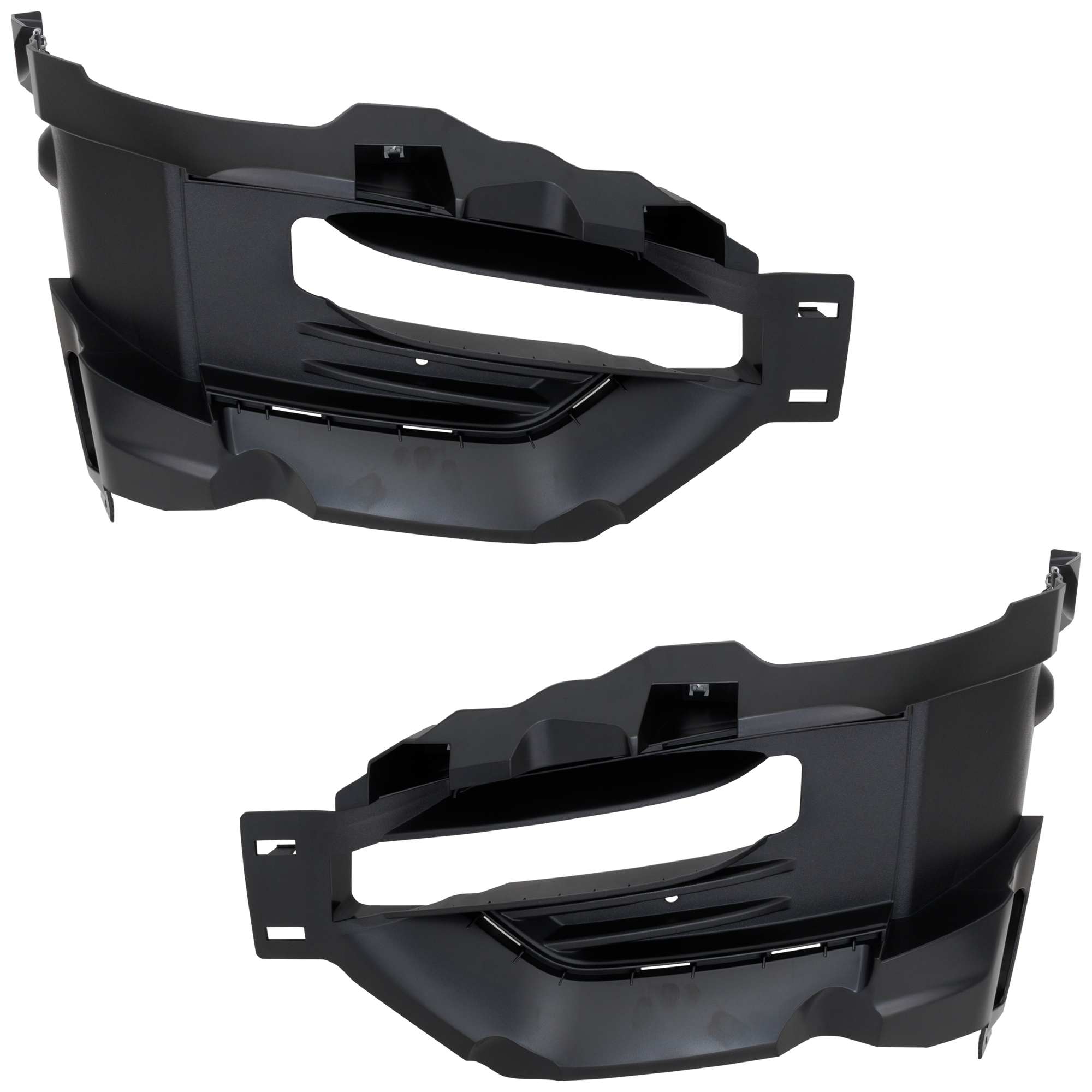 AM EXPLORER POLICE INTERCEPTOR UTILITY 20-24 FOG LAMP MOLDING RH AND LH Textured Black SKU SET RF10810003 Partslink FO1039194 FO1038194 OEM LB5Z15266AB LB5Z15266AA