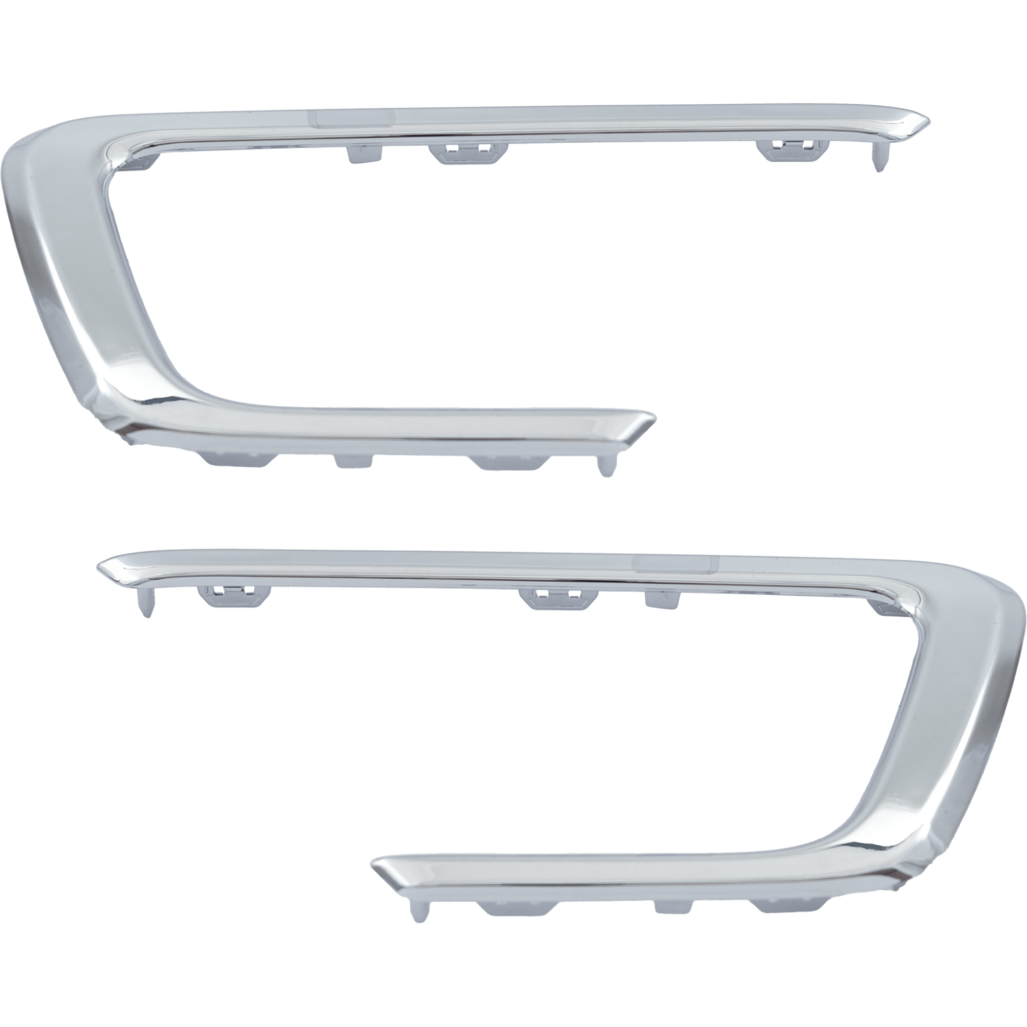 AM TRANSIT CONNECT 19-23 FOG LAMP MOLDING RH AND LH Chrome SKU SET RF10810019 Partslink FO1038225 FO1039225 OEM KT1Z15266AA KT1Z15266AB
