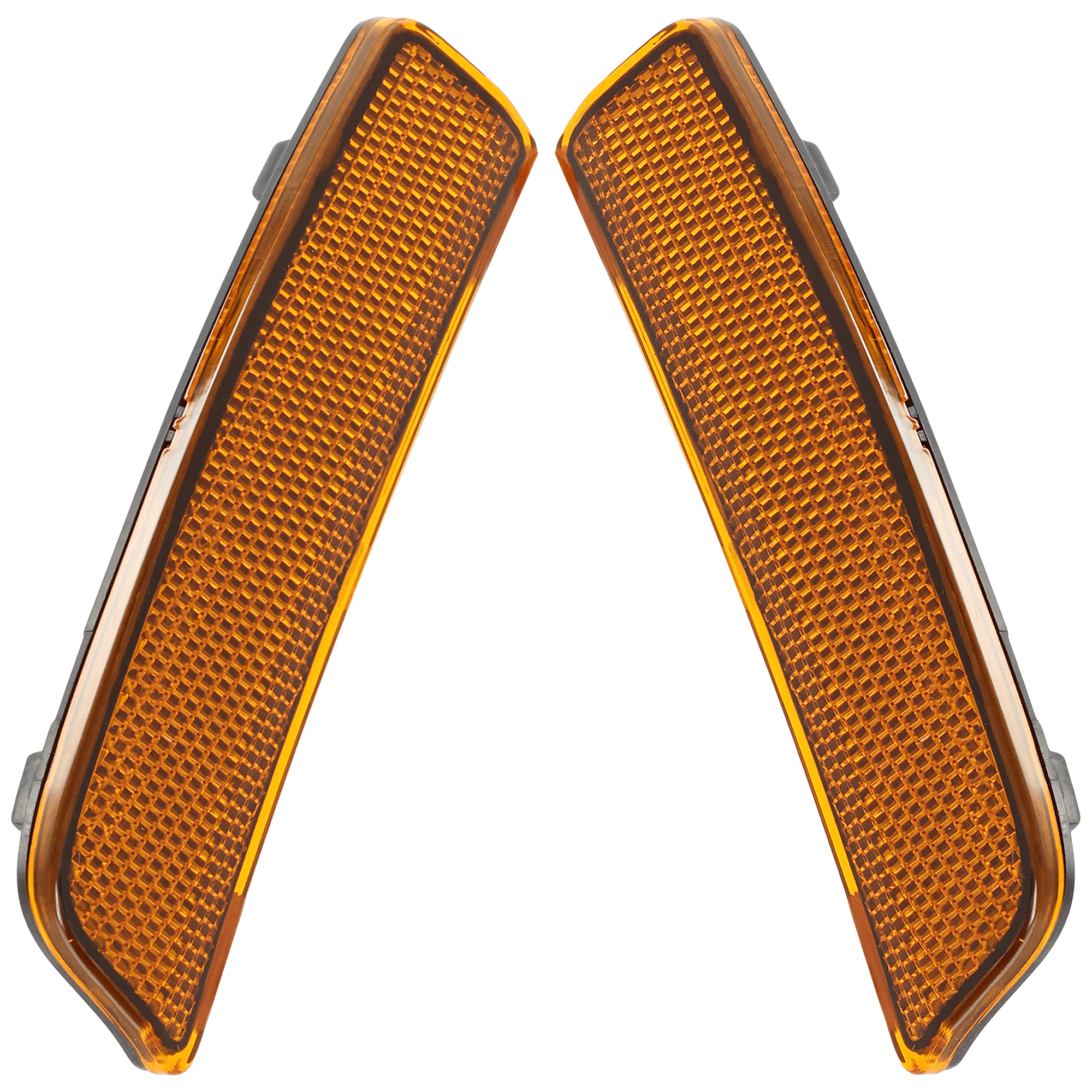 AM MUSTANG MACH E 21-23 SIDE REFLECTOR RH AND LH On Fender CAPA SKU SET RF10830001UQ Partslink FO2556102C FO2557102C OEM LJ8Z15A448A LJ8Z15A449A