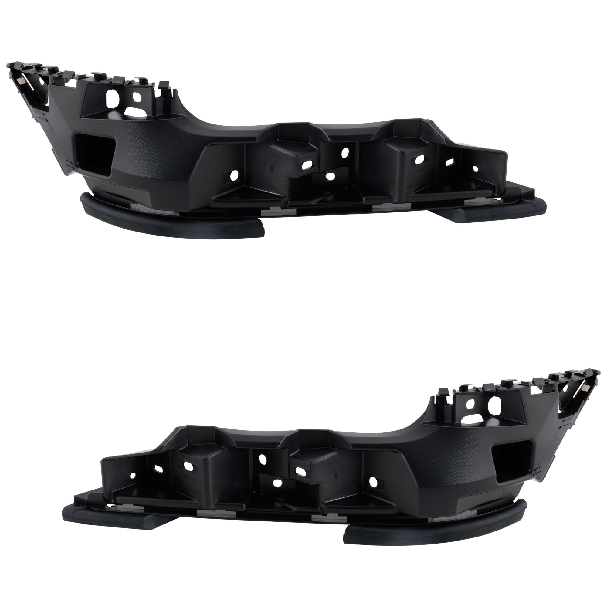 AM F 150-15-17 HEAD LAMP BRACKET RH AND LH w Wheel Opening Molding All Cab Types SKU SET RF10990007 Partslink FO1043158 FO1042158 OEM FL3Z17C947G FL3Z17C947H