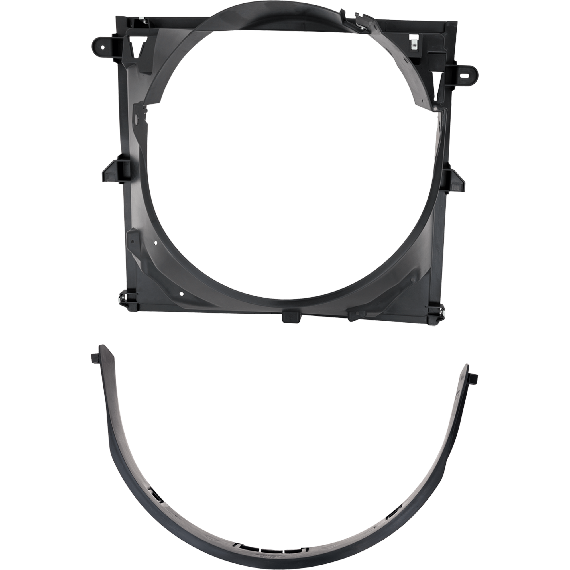 AM F 250 F 350 SUPER DUTY 11-16 RADIATOR FAN SHROUD Upper and Lower 6.2L Eng. SKU SET RF16030012 Partslink FO3110147 FO3110148 OEM BC3Z8146G BC3Z8146K