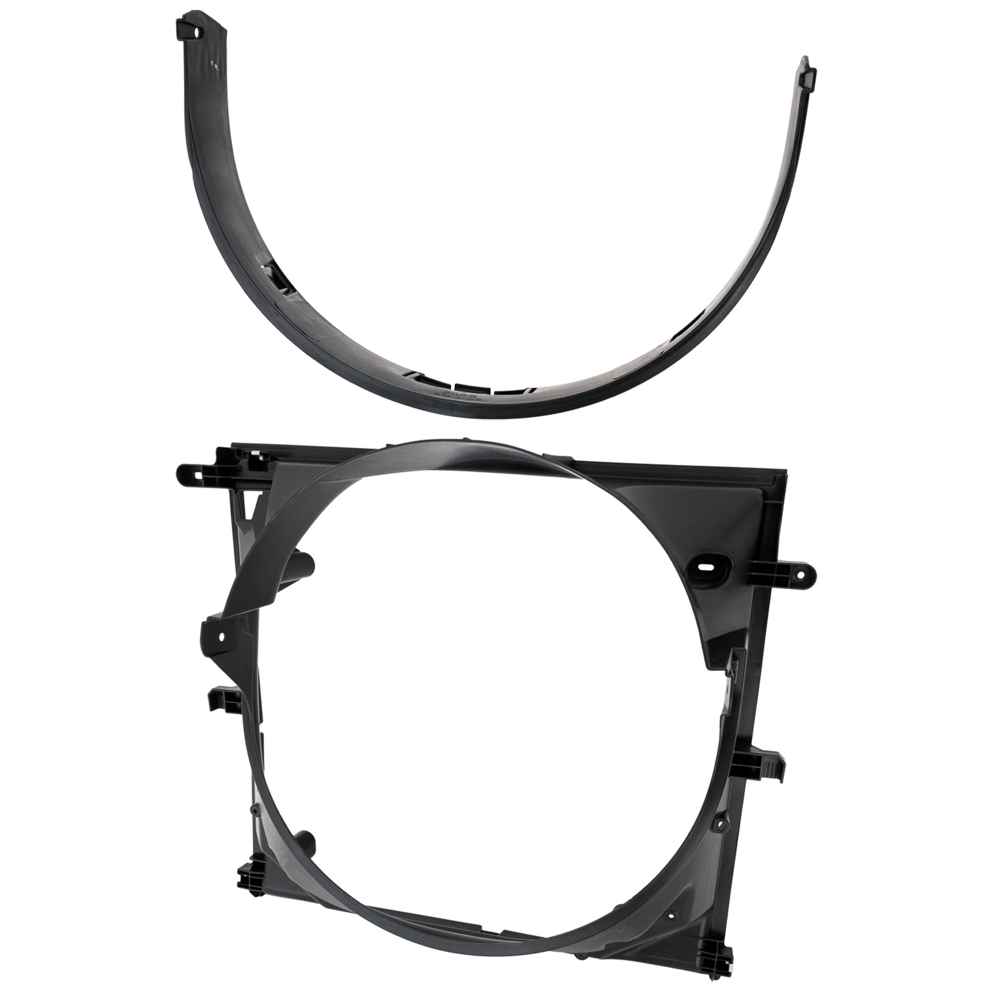 AM F 250 F 350 SUPER DUTY ECONOLINE 17-22 RADIATOR FAN SHROUD Upper and Lower 6.2L Eng. SKU SET RF16030014 Partslink FO3110143 FO3110144 OEM HC3Z8146A HC3Z8146D