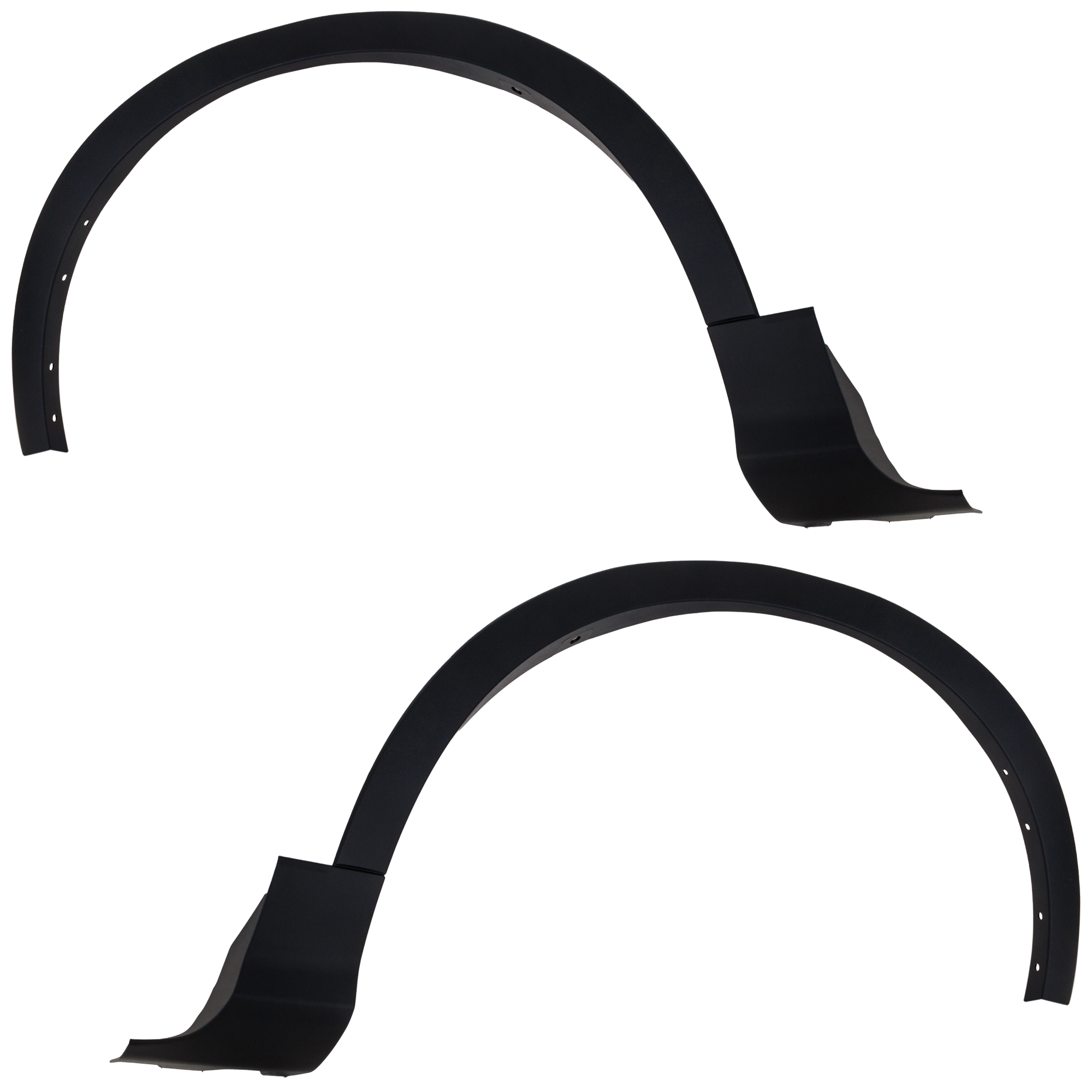 AM ESCAPE 17-19 FRONT WHEEL OPENING MOLDING RH AND LH OE Style Textured Black w o Parallel Park Assist Sensor Holes SKU SET RF22130025 Partslink FO1291141 FO1290141 OEM CJ5Z16268AC CJ5Z16268AD