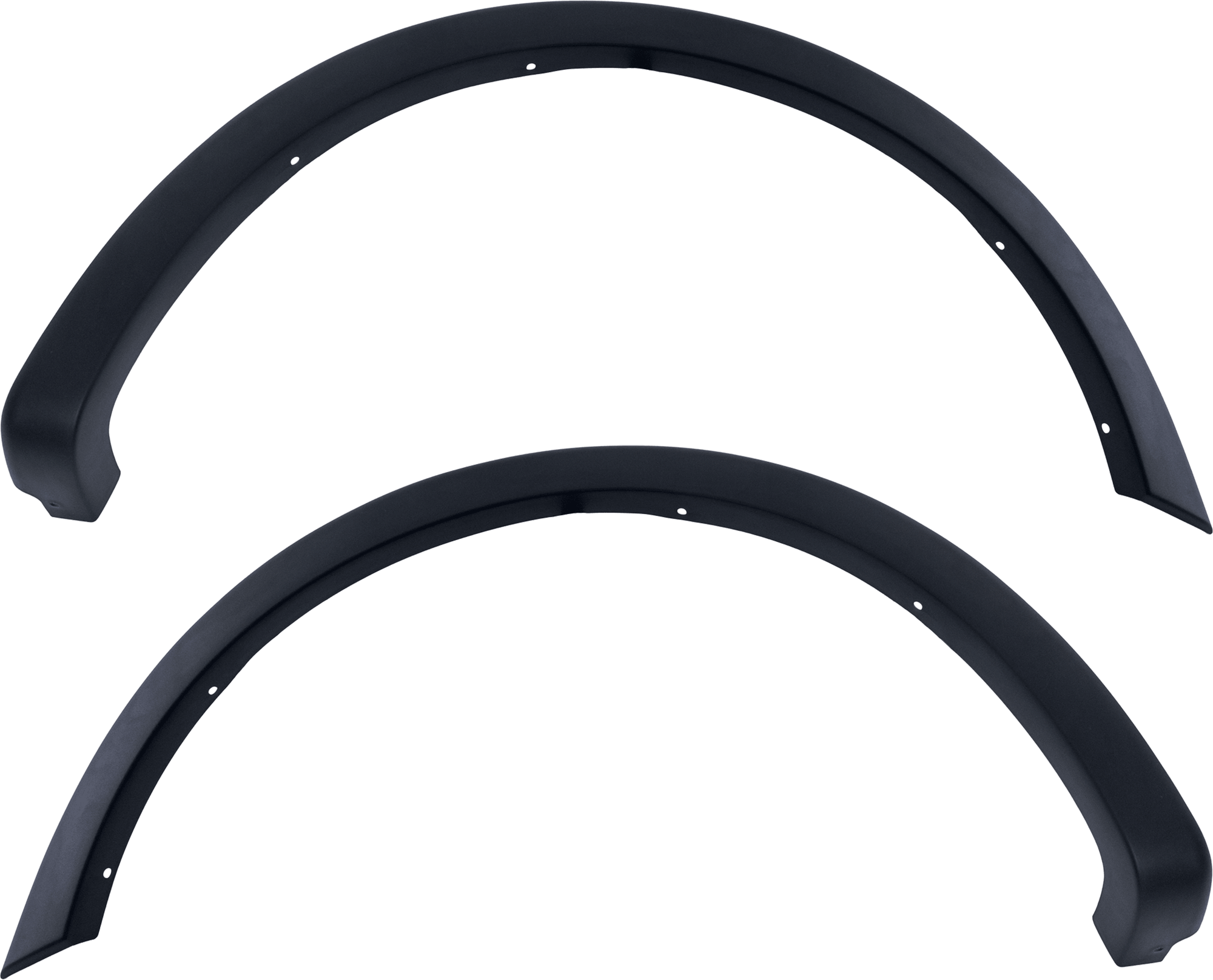 AM F 150-09-14 FRONT WHEEL OPENING MOLDING RH AND LH Textured Exc. SVT Raptor Model SKU SET RF22130045 Partslink FO1268100 FO1269100 OEM 9L3Z16038B 9L3Z16039B