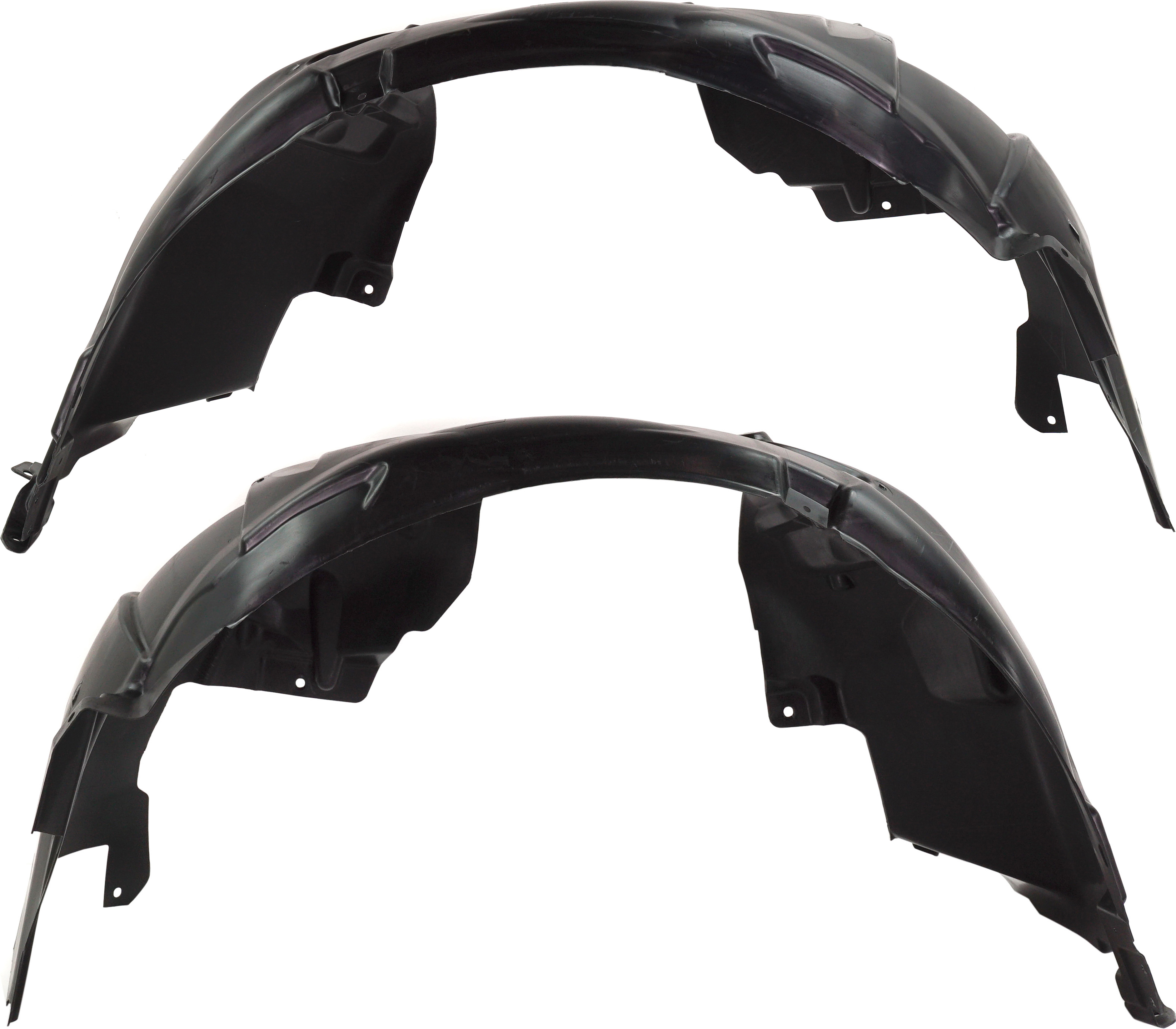 AM MUSTANG 18-23 FRONT FENDER LINER RH AND LH Bullitt EcoBoost Ecoboost Premium GT Coupe GT Premium Models w Performance Package SKU SET RF22210027 Partslink FO1249191 FO1248191 OEM JR3Z16102F JR3Z16102C JR3Z1610