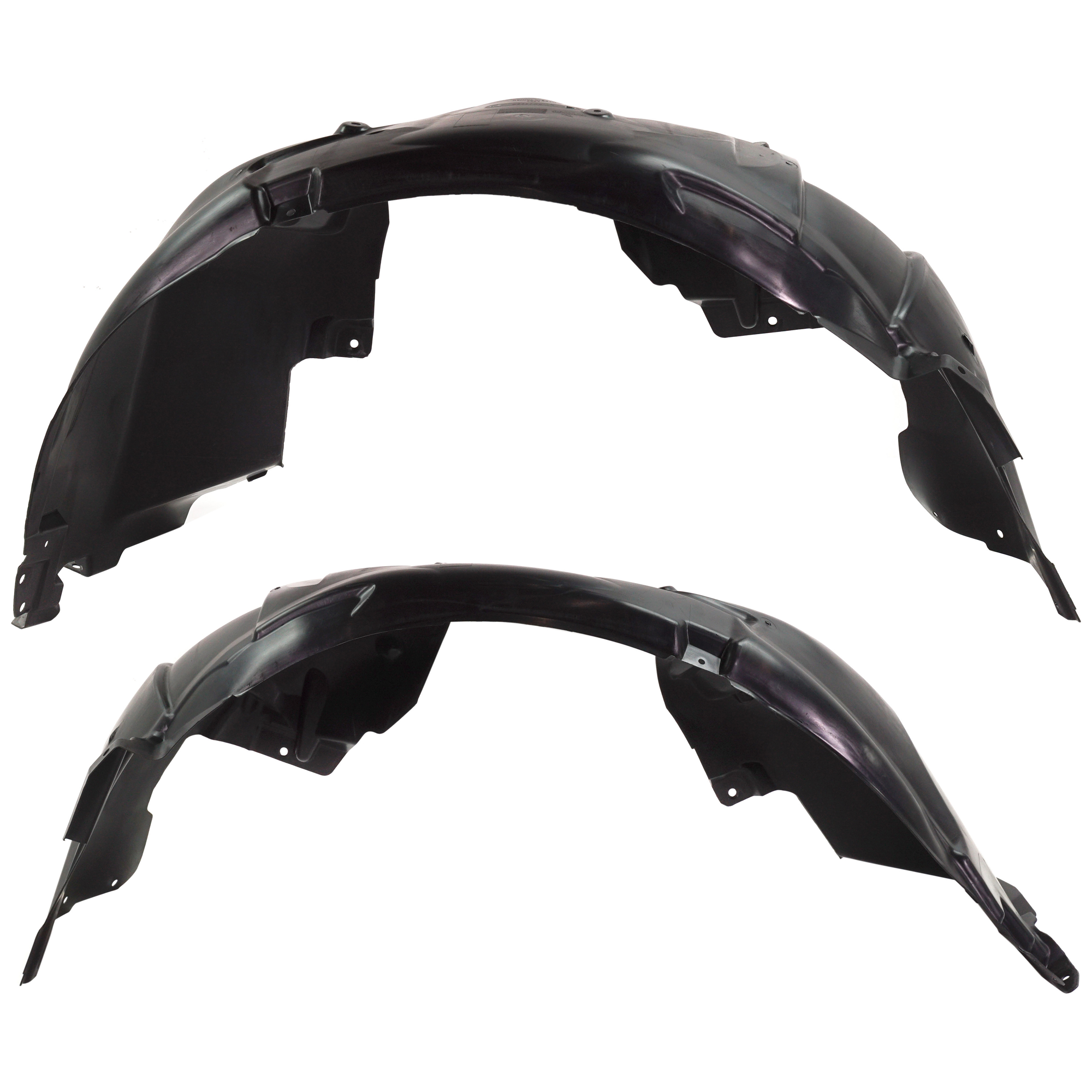 AM MUSTANG 18-23 FRONT FENDER LINER RH AND LH EcoBoost Ecoboost Premium GT Models w o Performance Package w o Sound Insulation Pack SKU SET RF22210029 Partslink FO1249189 FO1248189 OEM JR3Z16102A JR3Z16103A