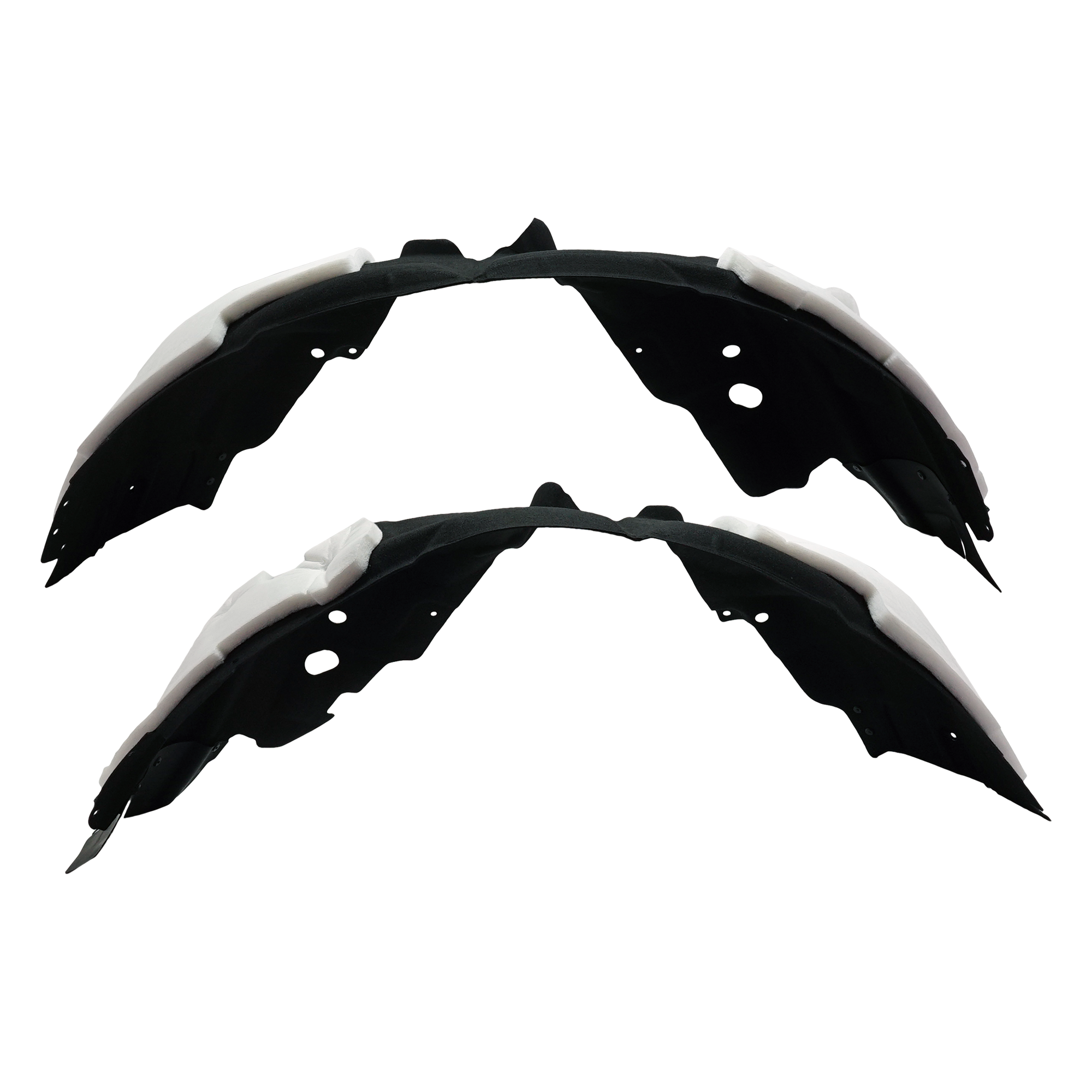 AM EDGE 19-24 FRONT FENDER LINER RH AND LH SEL w Signature Lighting ST Titanum Models SKU SET RF22210045 Partslink FO1248198 FO1249198 OEM KT4Z16102B KT4Z16103B
