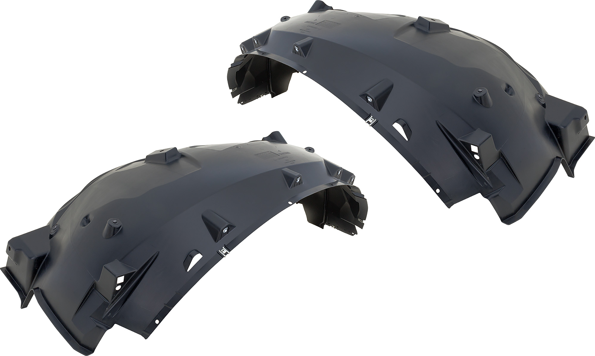 AM F 150-17-20 FRONT FENDER LINER RH AND LH w Insulation Foam Raptor Model SKU SET RF22210061 Partslink FO1248209 FO1249209 OEM HL3Z16102B JL3Z16103B