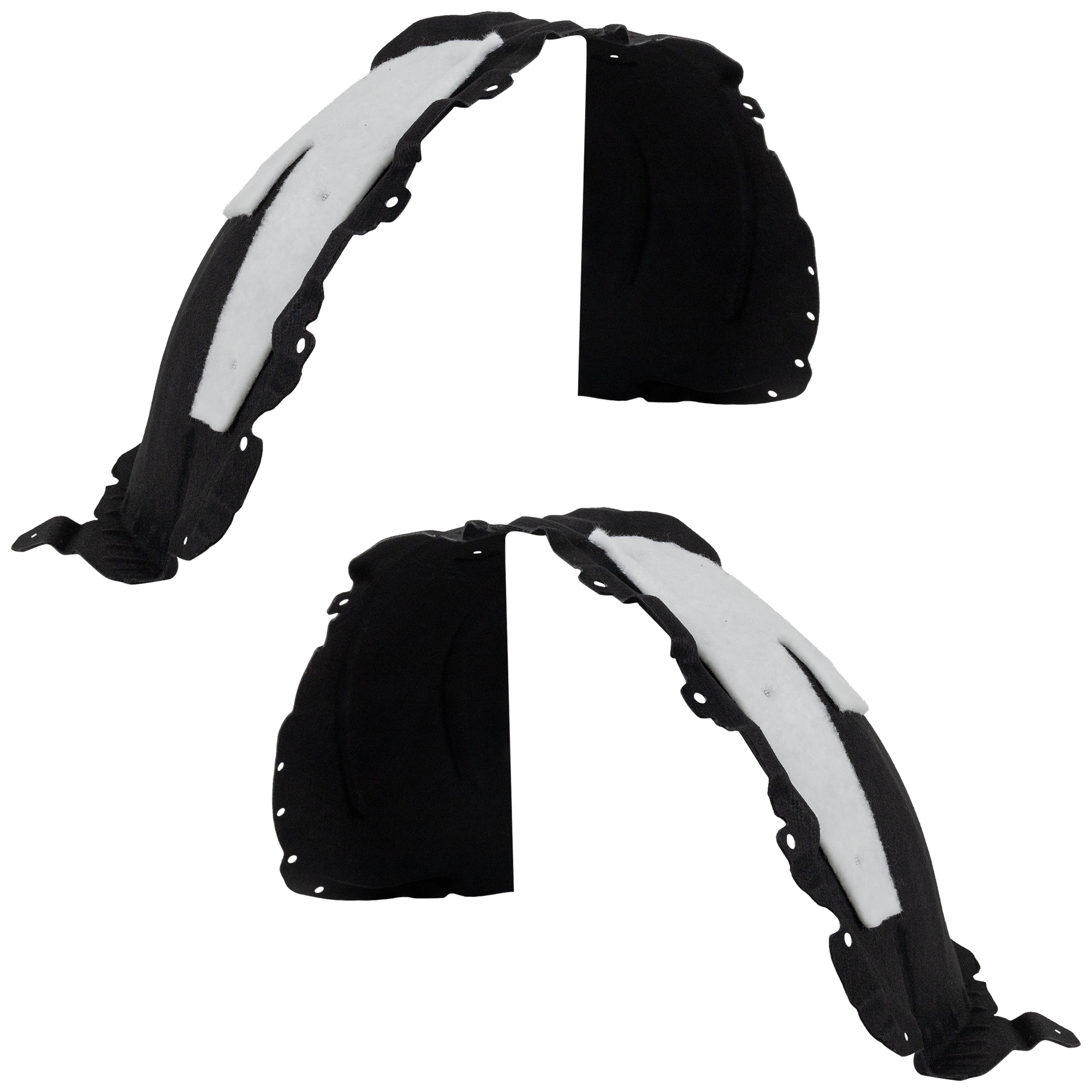 AM BRONCO SPORT 21-24 FRONT FENDER LINER RH AND LH Plastic Heated Form w Insulation Foam 2.0L Eng. CAPA SKU SET RF22210079Q Partslink FO1248219C FO1249219C OEM M1PZ16102B M1PZ16103B
