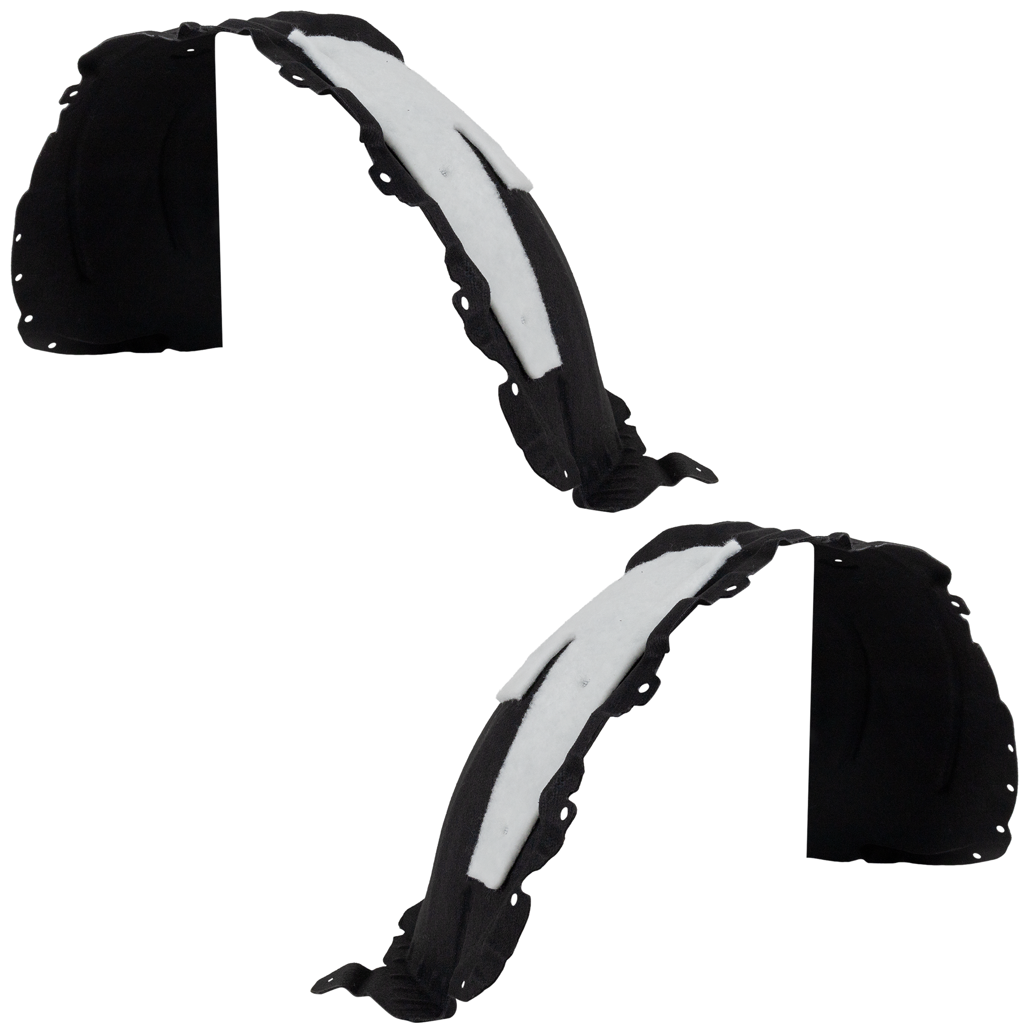 AM BRONCO SPORT 21-24 FRONT FENDER LINER RH AND LH Plastic Heated Form w Insulation Foam 2.0L Eng. SKU SET RF22210079 Partslink FO1248219 FO1249219 OEM M1PZ16102B M1PZ16103B