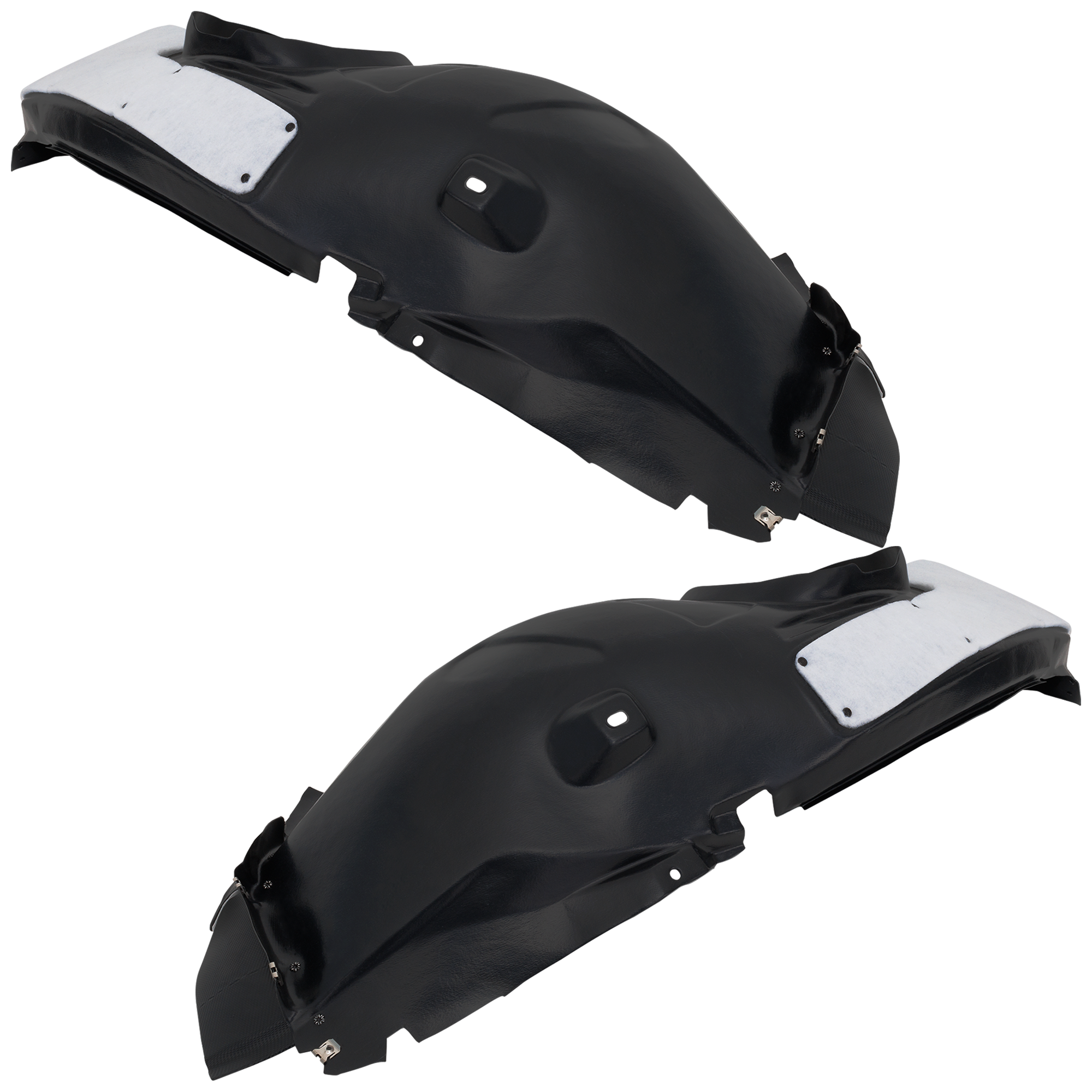 AM FOCUS 12-18 FRONT FENDER LINER RH AND LH Vacuum Form SEL Titanium ST Electric Models SKU SET RF22210087 Partslink FO1249150 FO1248150 OEM AM5Z16102B AM5Z16103B