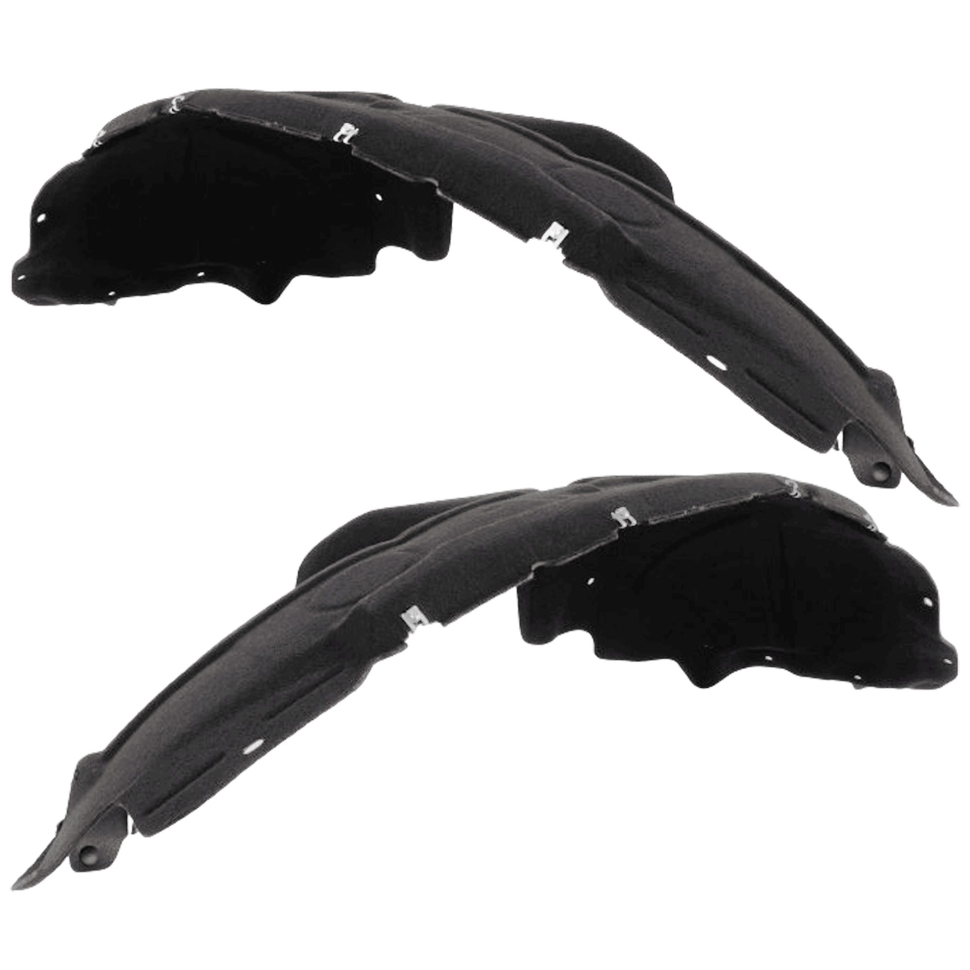 AM BRONCO 21-24 FRONT FENDER LINER RH AND LH Plastic Heated Form CAPA SKU SET RF22210091Q Partslink FO1248221C FO1249221C OEM M2DZ16102A M2DZ16103A