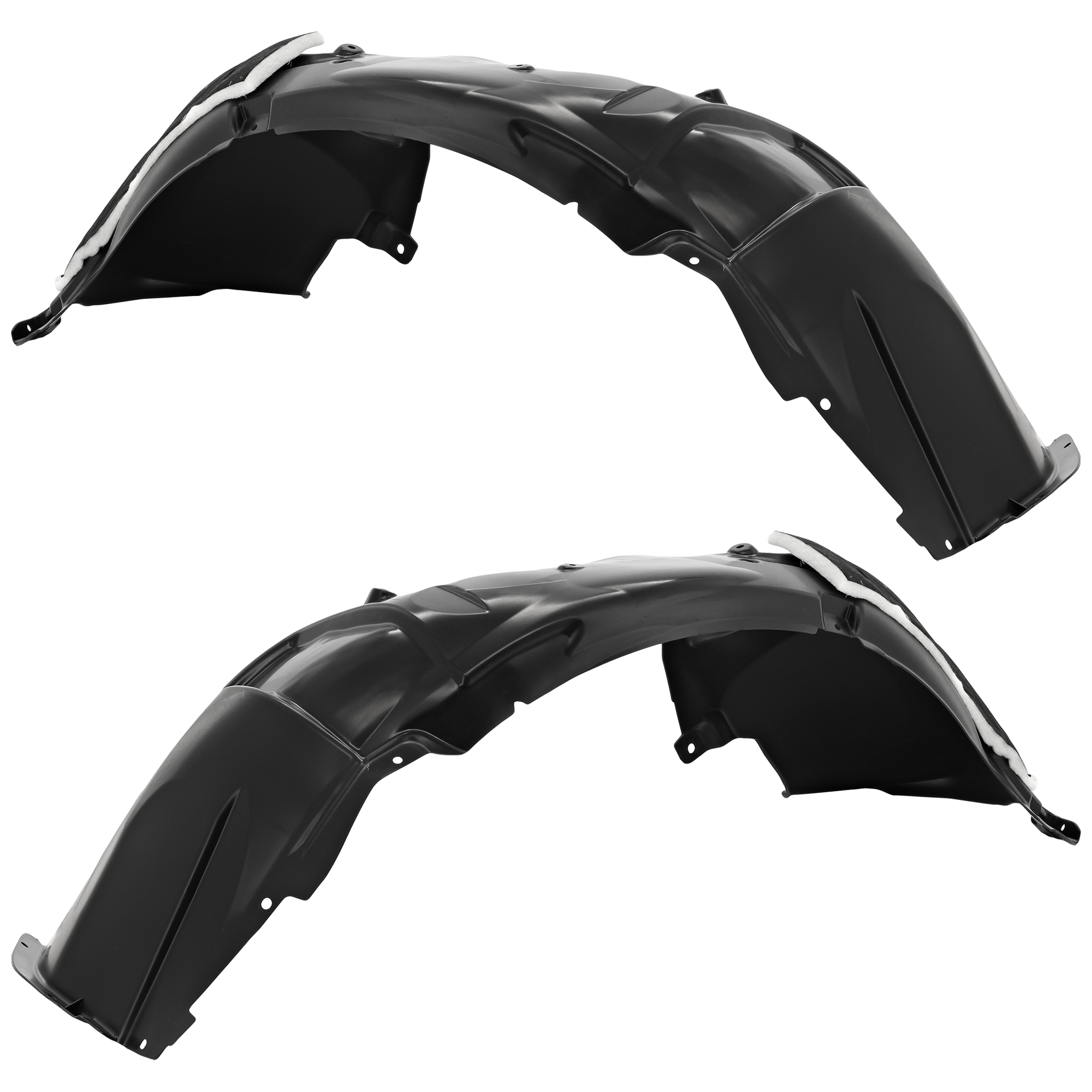 AM MUSTANG 15-15 FRONT FENDER LINER RH AND LH Inner SKU SET RF22210095 Partslink FO1249180 FO1248180 OEM FR3Z16102B FR3Z16103B