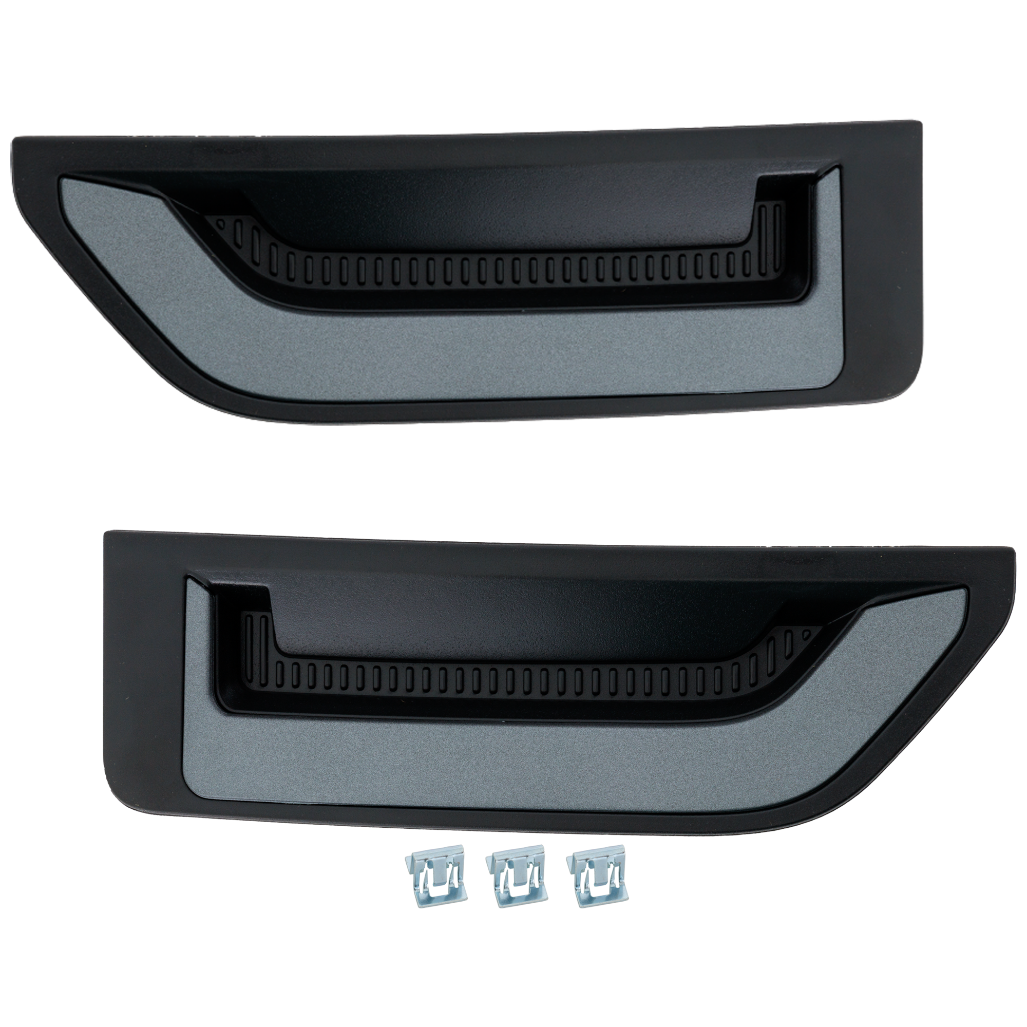AM BRONCO SPORT 21-24 FRONT FENDER VENT RH AND LH Gray Plastic Badlands First Edition Models SKU SET RF22470005 Partslink FO1266105 FO1267105 OEM M1PZ16228BA M1PZ16228BB