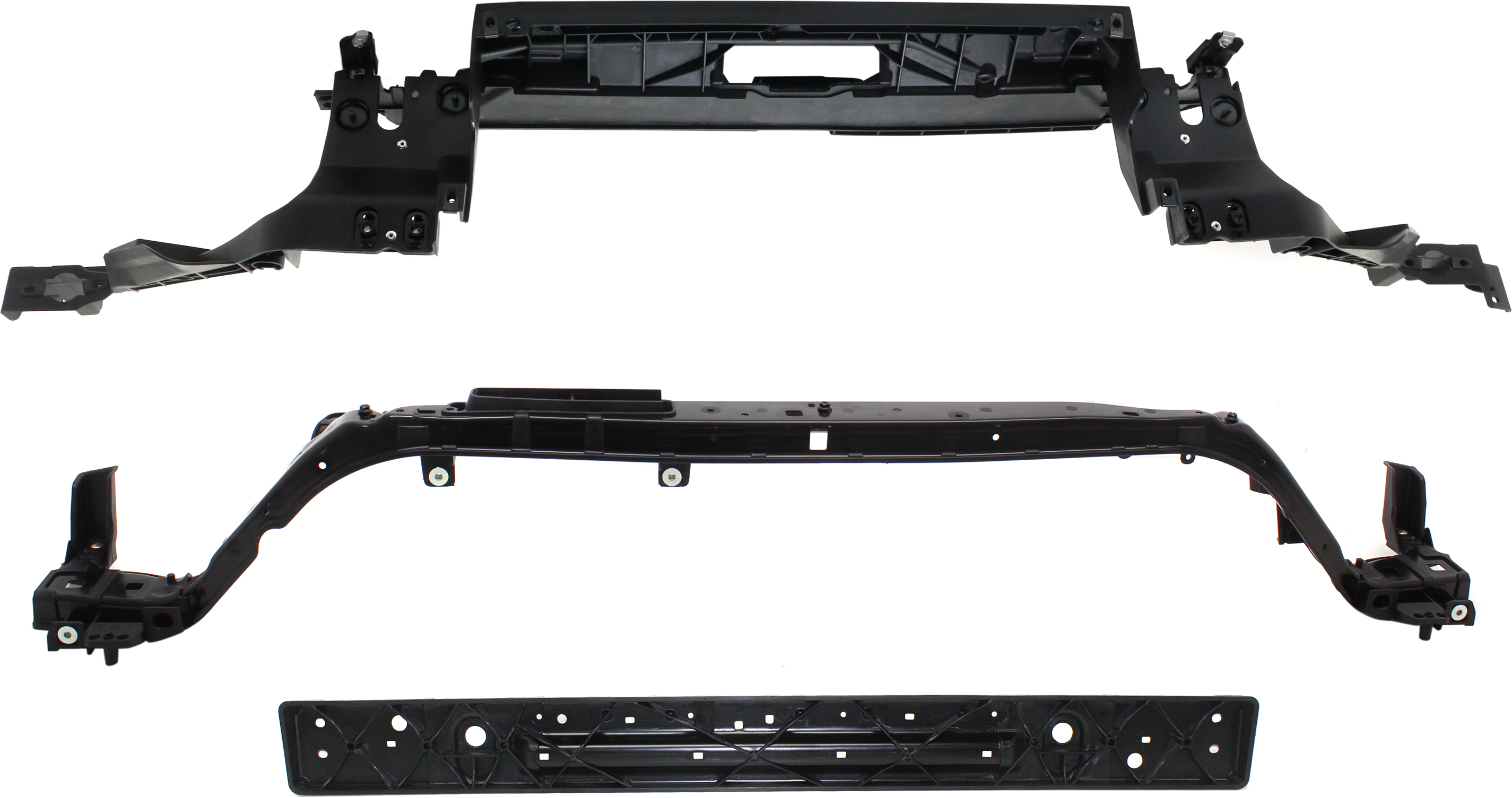 AM FUSION 17-20 RADIATOR SUPPORT Set of 3 CAPA SKU SET RF25010003Q 3 Partslink FO1225219C FO1225239C FO1225247C OEM GS7Z16138A HP5Z8A284B HS7Z1613