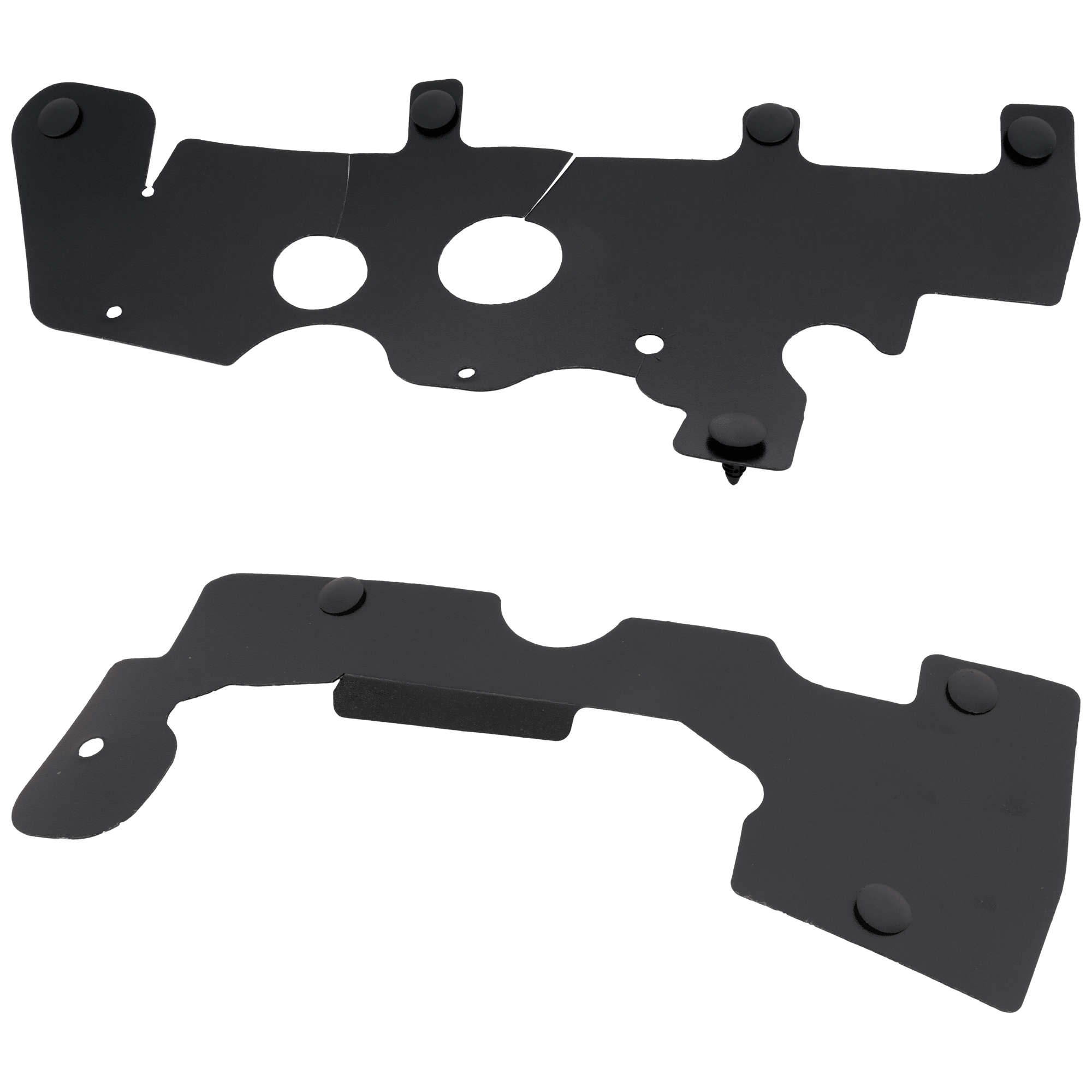 AM F SERIES SUPER DUTY 17-19 RADIATOR SUPPORT BAFFLE RH AND LH Rear Section 6.7L Eng. Primary Unit All Cab Types SKU SET RF25230011 Partslink FO1218175 FO1218176 OEM HC3Z8327E HC3Z8327F