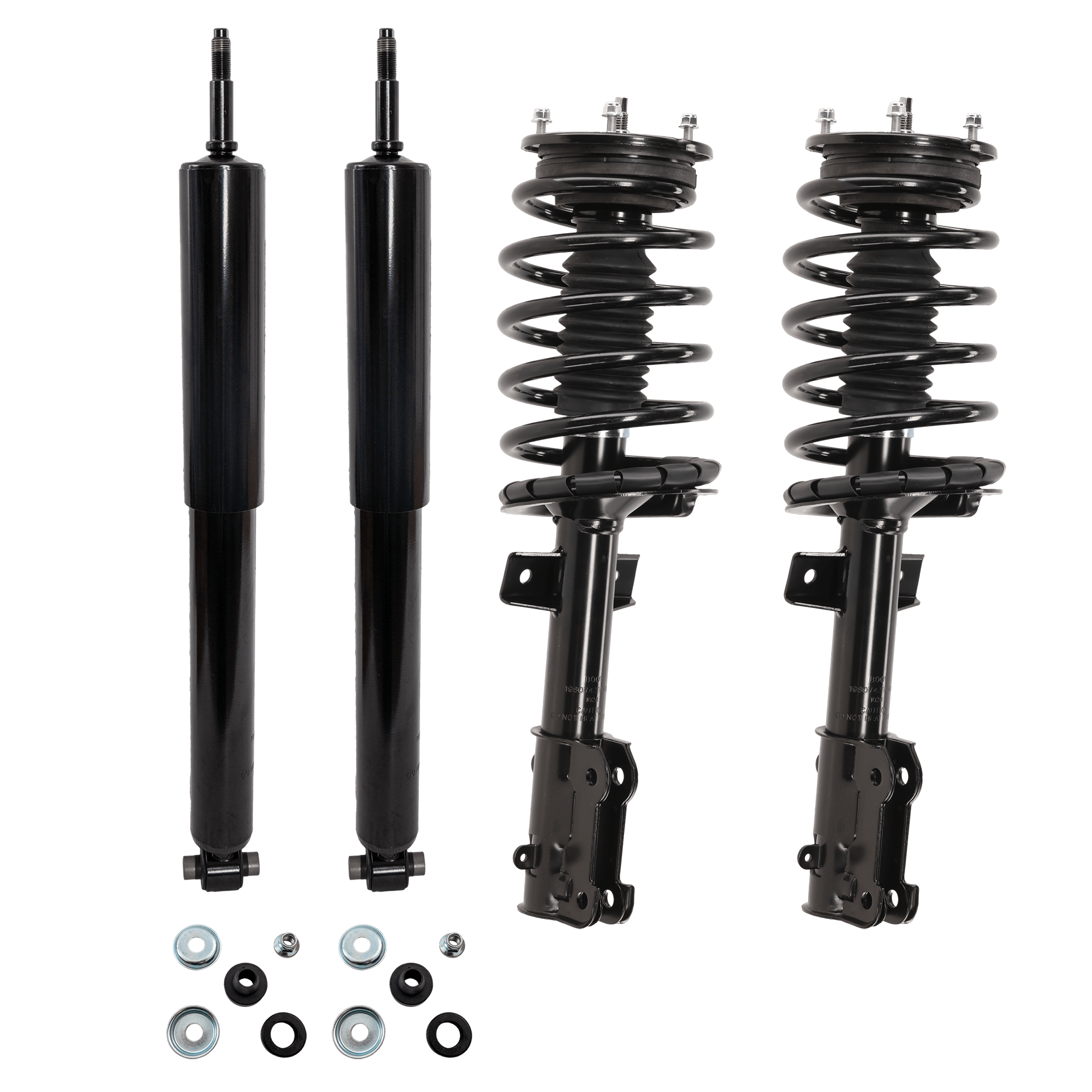 AM MUSTANG 05-10 FRONT AND REAR SHOCK AND FULLY LOADED STRUT RH AND LH SKU SET RF28050003 OEM 172138-182138-811212-1332349-5