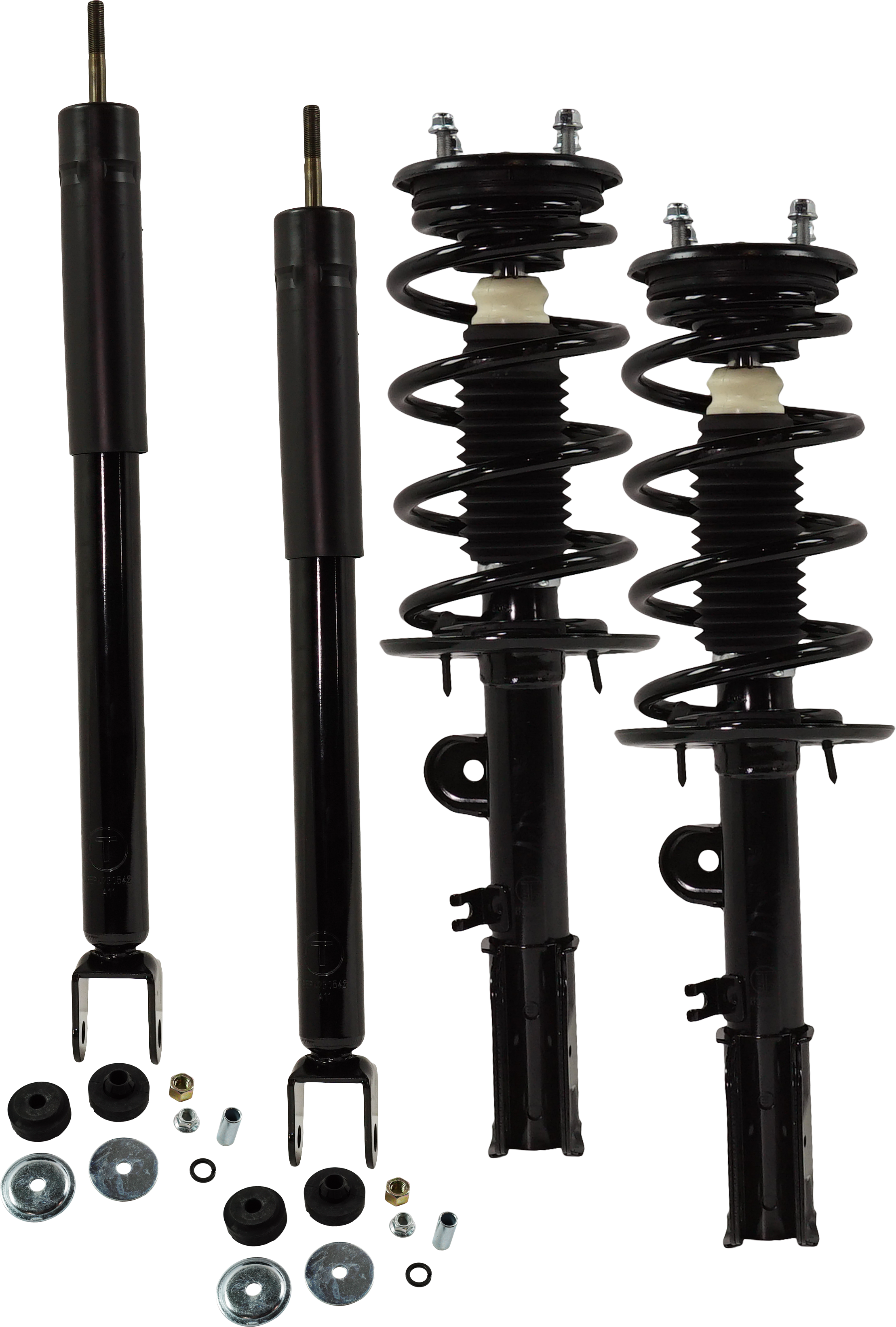 AM EXPLORER 13-19 FRONT AND REAR SHOCK AND FULLY LOADED STRUT RH AND LH Set of 4 SKU SET RF28050027-4 OEM 33FD1138-172730 LS5494761L 118