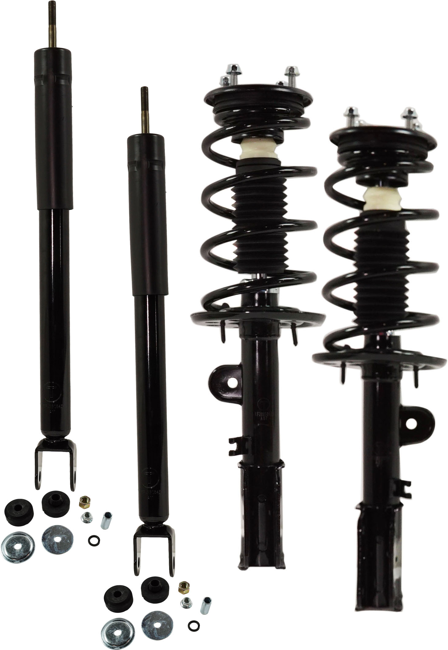 AM EXPLORER 13-19 FRONT AND REAR SHOCK AND FULLY LOADED STRUT RH AND LH Set of 4 SKU SET RF28050029-4 OEM 817151-2701594496 FB5Z18124V L