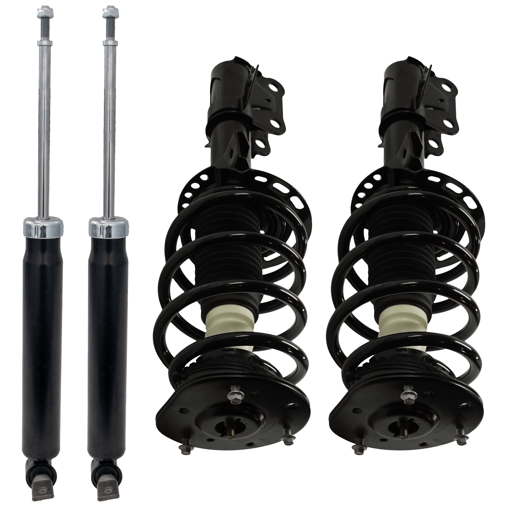 AM FUSION 13-20 FRONT AND REAR SHOCK AND FULLY LOADED STRUT RH AND LH Set of 4 SKU SET RF28050031-4 OEM 33FD1146 DG9Z18124R DG9Z18124Z