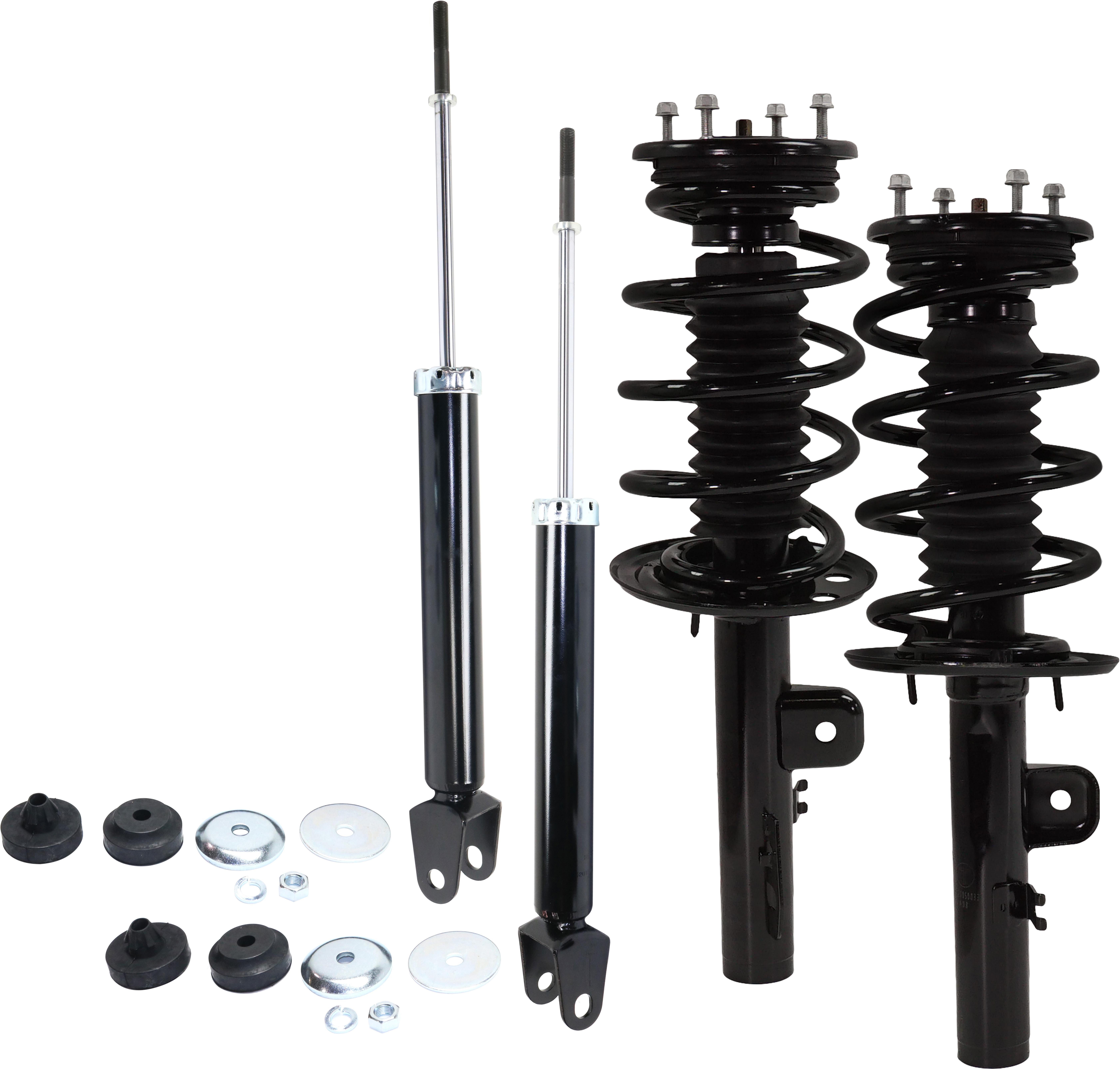 AM FLEX 09-12 FRONT AND REAR SHOCK AND FULLY LOADED STRUT RH AND LH Gas Charged Twin tube Set of 4 SKU SET RF28050032-4 OEM 272534-811019-501725349-133347