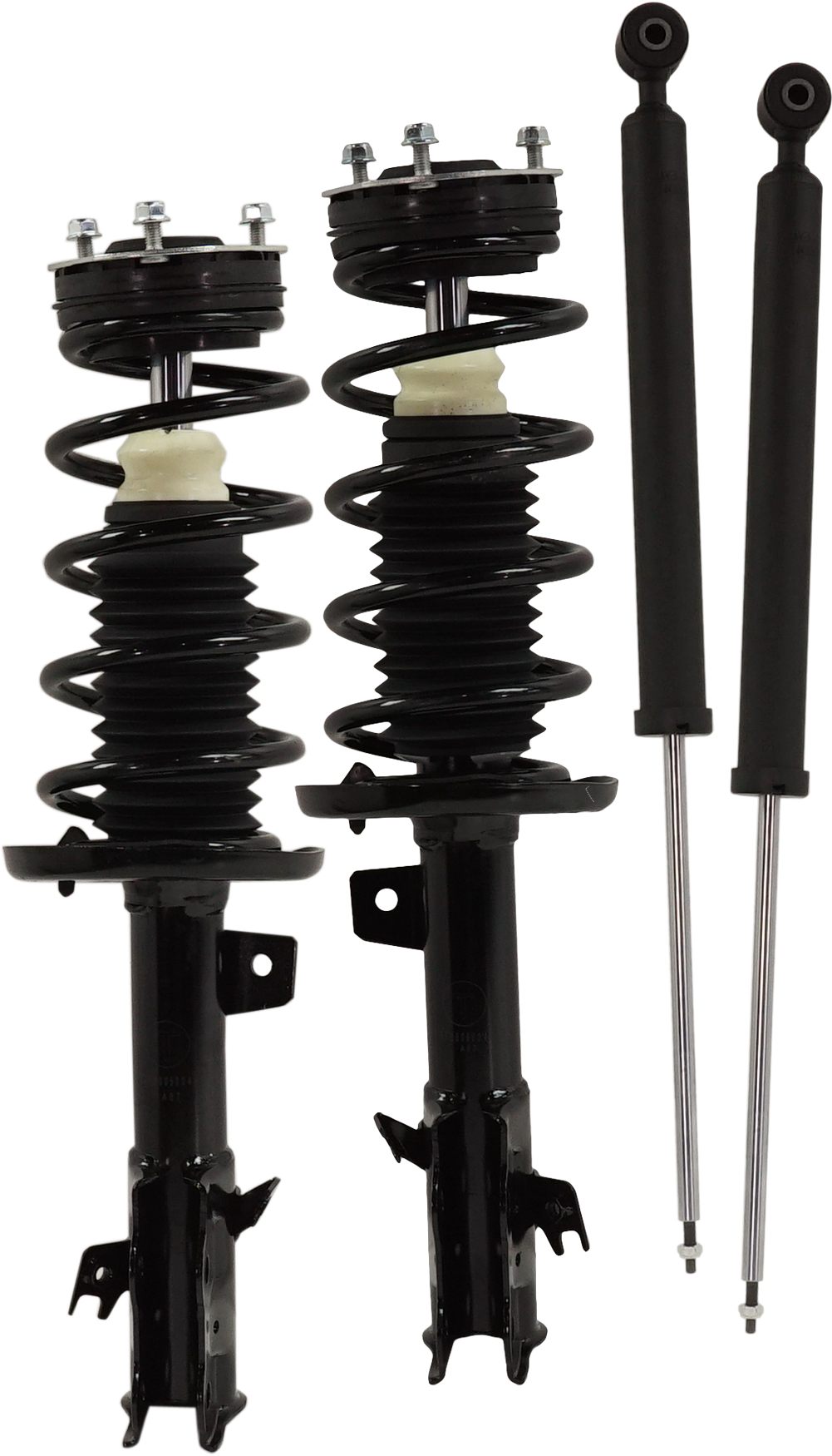 AM FIESTA 11-13 FRONT AND REAR SHOCK AND FULLY LOADED STRUT RH AND LH Gas Charged Twin tube Set of 4 SKU SET RF28050045-4 OEM 1333356L BE8Z18124A BE8Z18124C