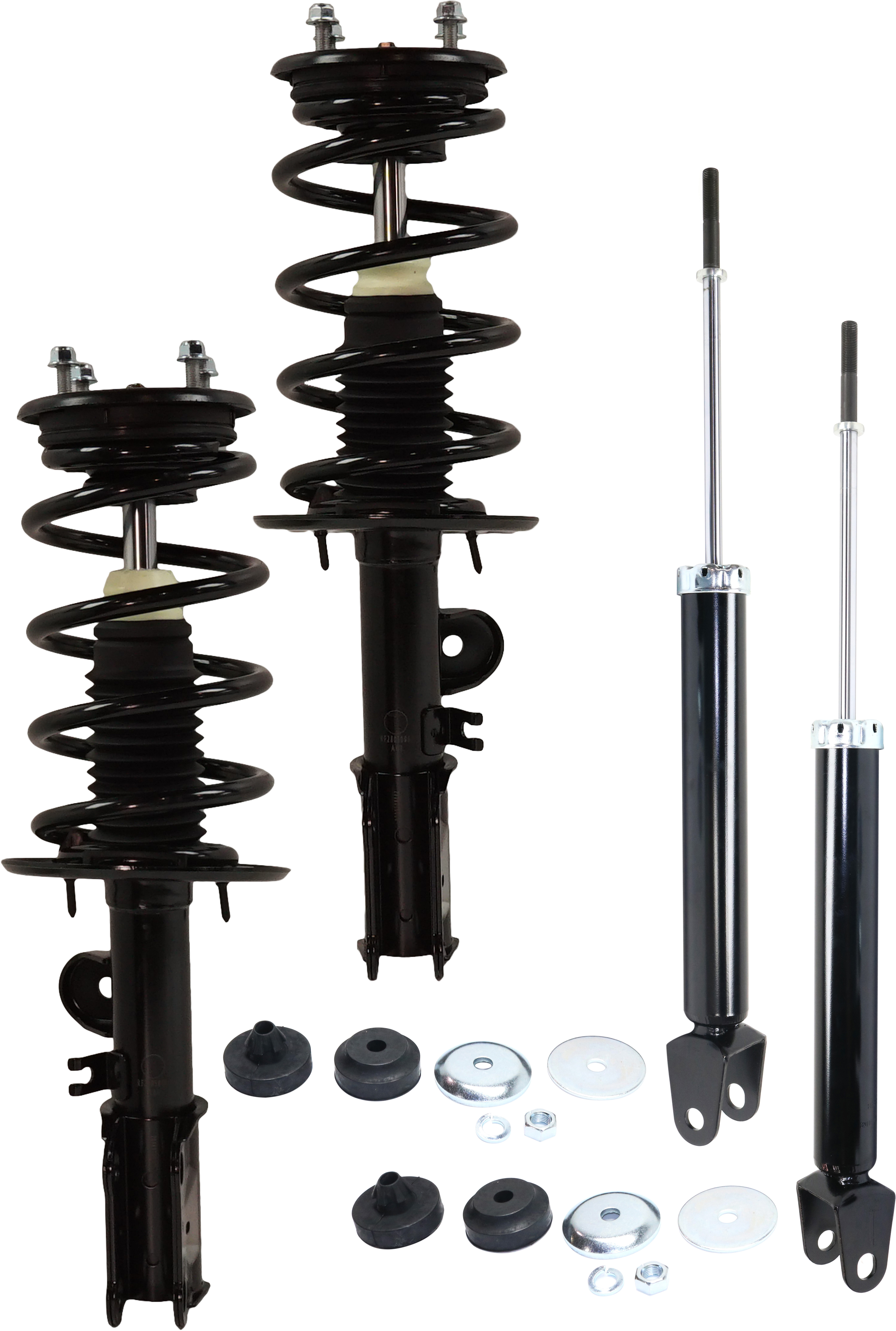 AM POLICE INTERCEPTOR SEDAN 13-19 SPECIAL SERVICE POLICE SEDAN 14-18 FRONT AND REAR SHOCK AND FULLY LOADED STRUT RH AND LH Set of 4 SKU SET RF28050061-4 OEM 372653-817136-2701700786-33334