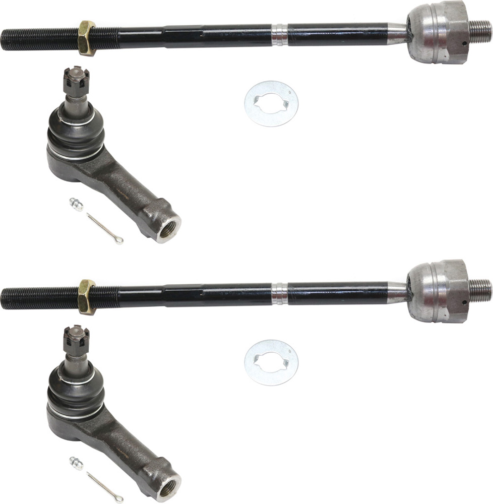 AM F 150-04-08 MARK LT 06-08 FRONT TIE ROD RH AND LH Inner and Outer RWD SKU SET RF28210010-4 OEM 6L3Z3280A 4L3Z3A130CA