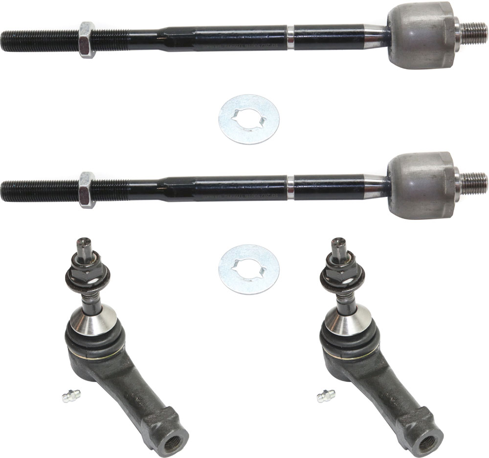 AM TAURUS 10-16 FRONT TIE ROD END RH AND LH Inner and Outer SKU SET RF28210016-4 OEM AA5Z3280B DG1Z3280A GS40601 JT