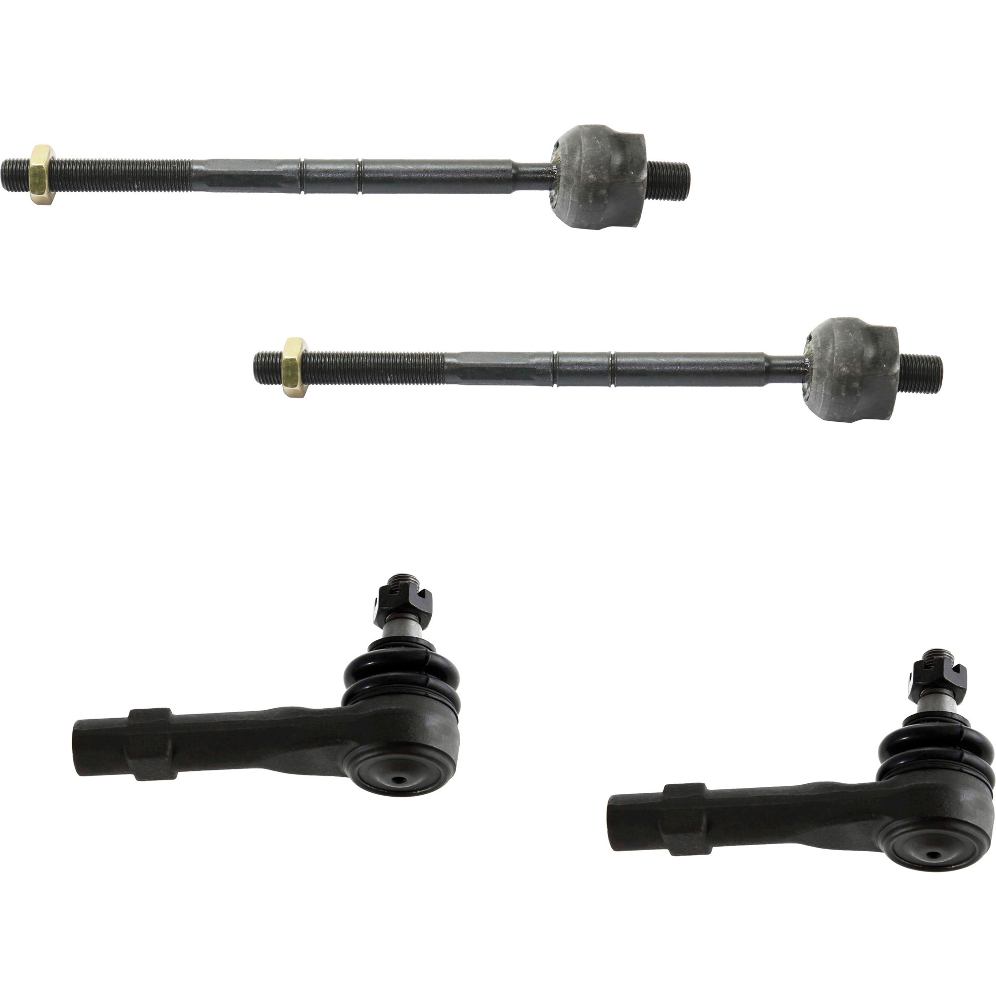 AM EXPLORER SPORT 01-03 EXPLORER SPORT TRAC 01-05 RANGER 05-11 FRONT TIE ROD END RH AND LH Inner and Outer SKU SET RF28210023-4 A OEM 2693601-4012264-1FAA3224X 1FBA