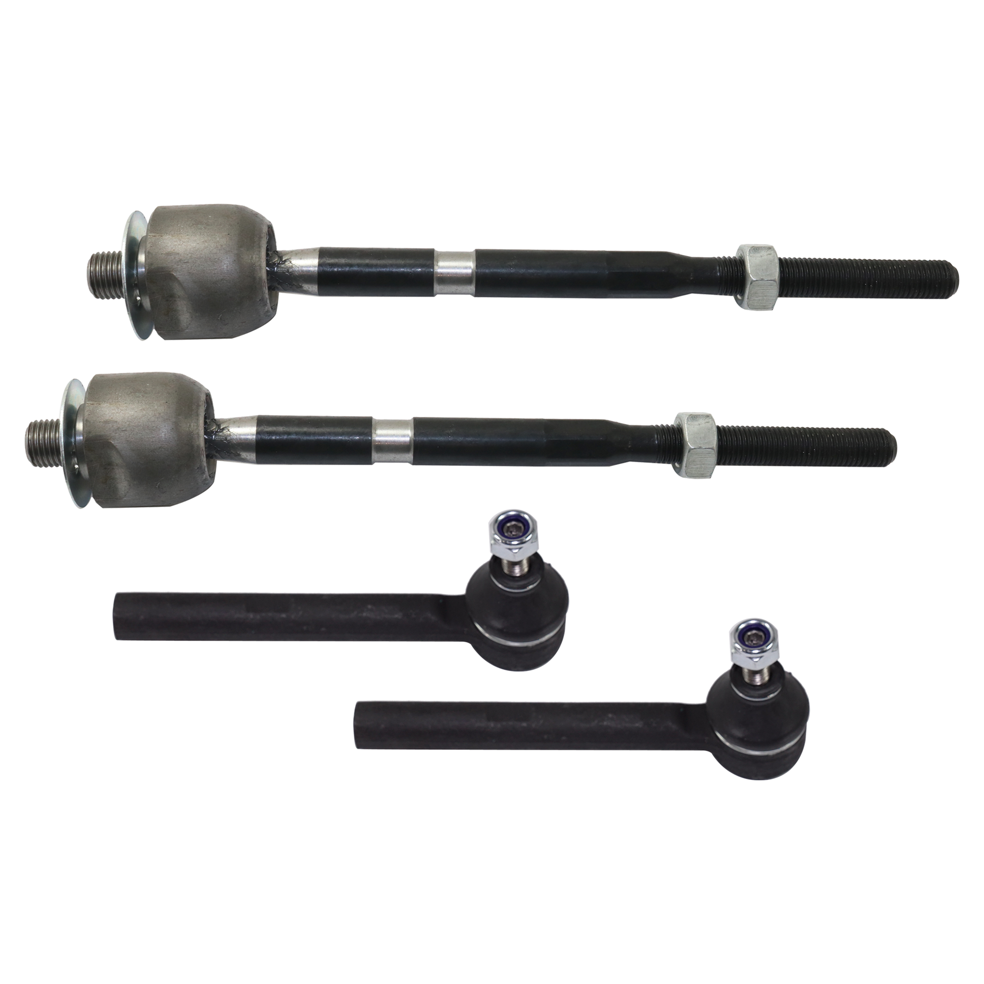 AM FIAT 500-12-19 FRONT TIE ROD END RH AND LH Inner and Outer SKU SET RF28210025-4 OEM 1017709-4012584-68111382AA TO2