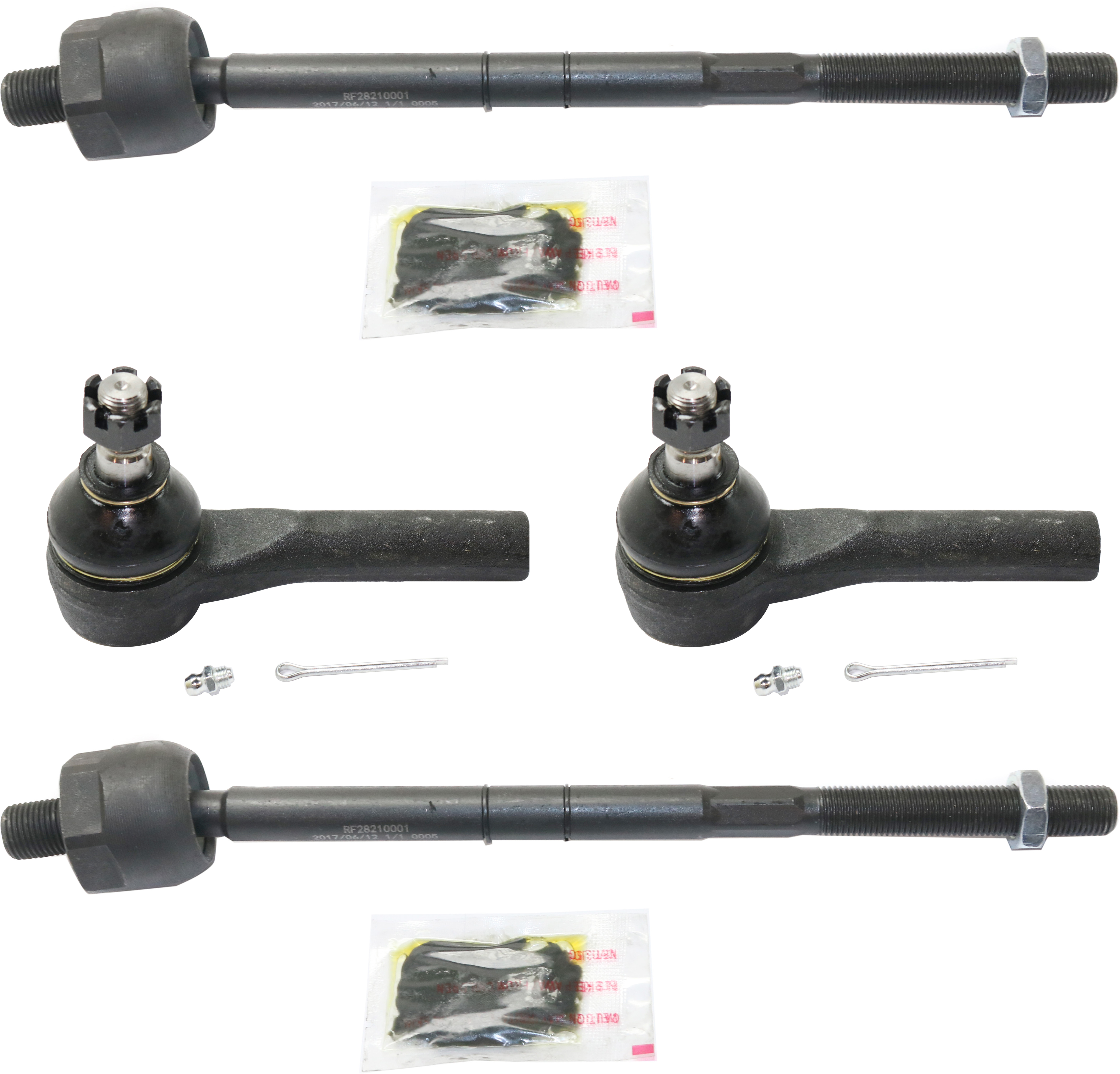 AM EXPLORER MOUNTAINEER 04-05 FRONT TIE ROD END RH AND LH Inner and Outer SKU SET RF28210026-4 OEM 1L2Z3280DA 2693274-4011937-401