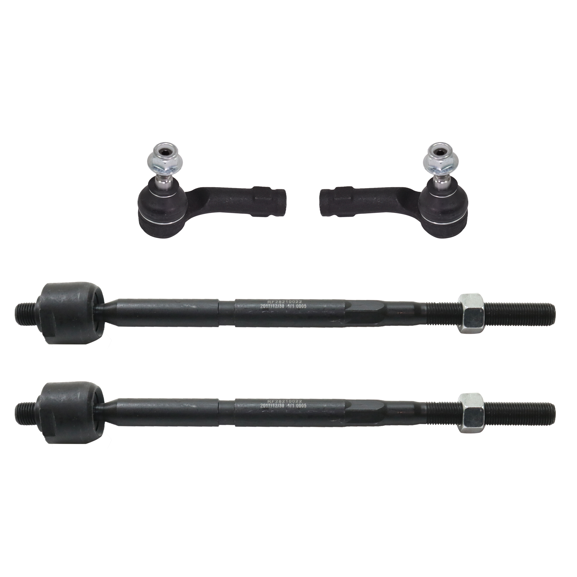 AM FIESTA 11-18 FRONT TIE ROD END RH AND LH Inner and Outer SKU SET RF28210052-4 OEM BE8Z3280A BE8Z3A130A BE8Z3A131