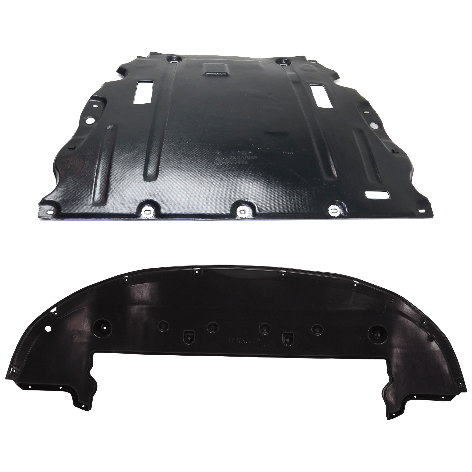 AM MKZ 17-20 ENGINE SPLASH SHIELD Under Cover and Lower Air Deflector SKU SET RF31010009 Partslink FO1228126 FO1228158 OEM DG9Z6P013E HP5Z8310D