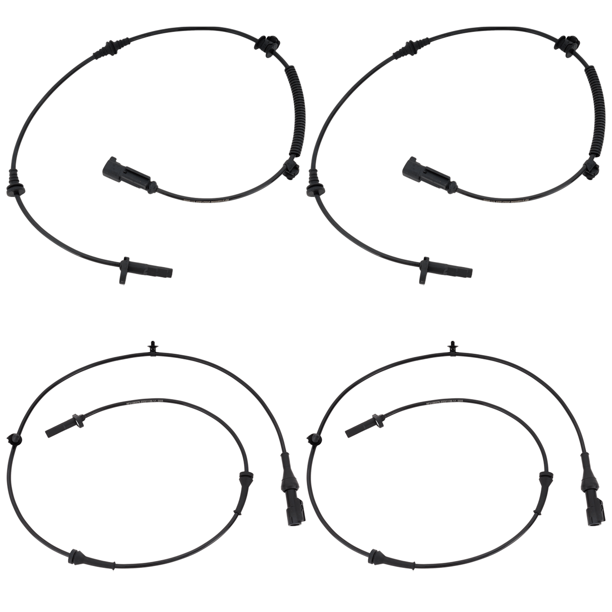 AM MKS 10-12 FRONT AND REAR ABS SPEED SENSOR RH AND LH SKU SET RF31080076 B