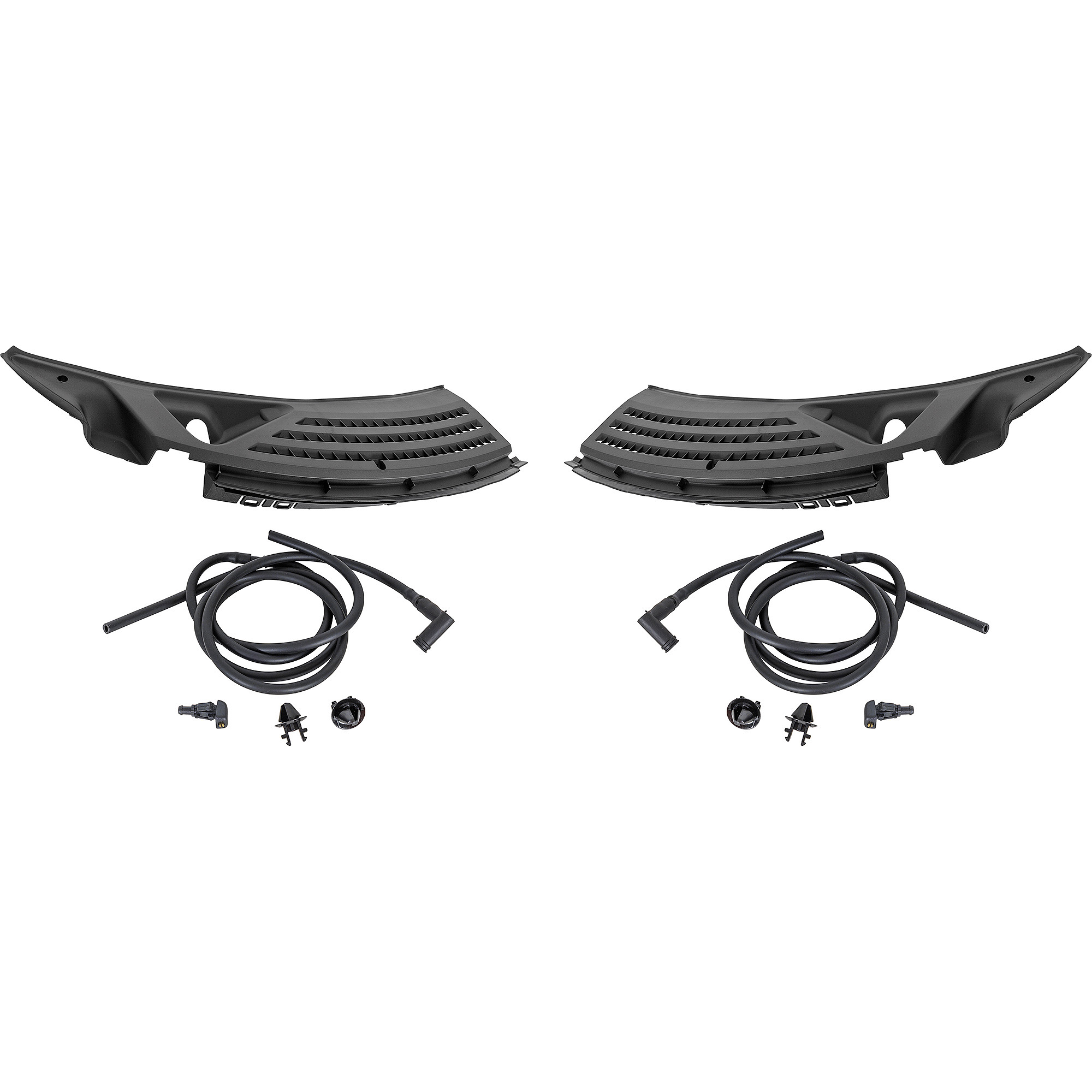AM F150-09-14 COWL GRILLE RH AND LH Assembly SKU SET RF400300001 Partslink FO1271105 FO1271106 OEM BL3Z15022A68A BL3Z15022A69A
