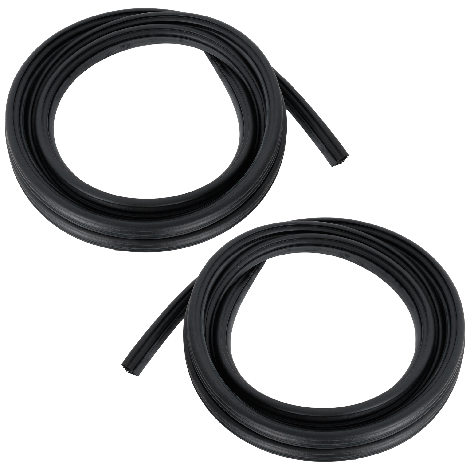 AM F 150-09-14 FRONT DOOR WEATHERSTRIP RH AND LH Door Opening On Body w Strip Extended Cab SKU SET RF45010009 Partslink FO1391169 OEM BL3Z1820708B BL3Z1820709B