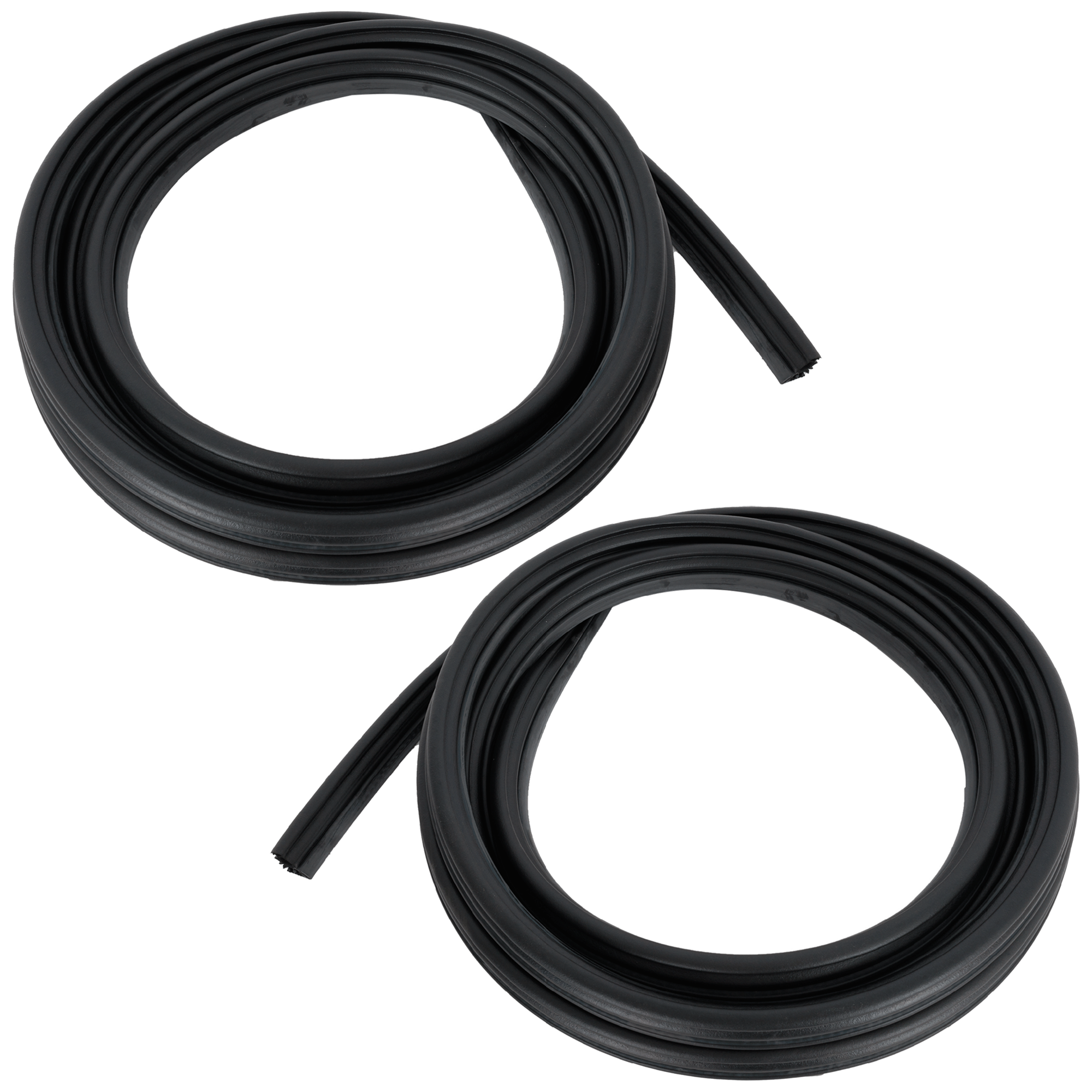 AM F 150-09-14 FRONT DOOR WEATHERSTRIP RH AND LH Door Opening On Body w Strip Regular Crew Cab SKU SET RF45010011 Partslink FO1391168 OEM BL3Z1520708B BL3Z1520709B