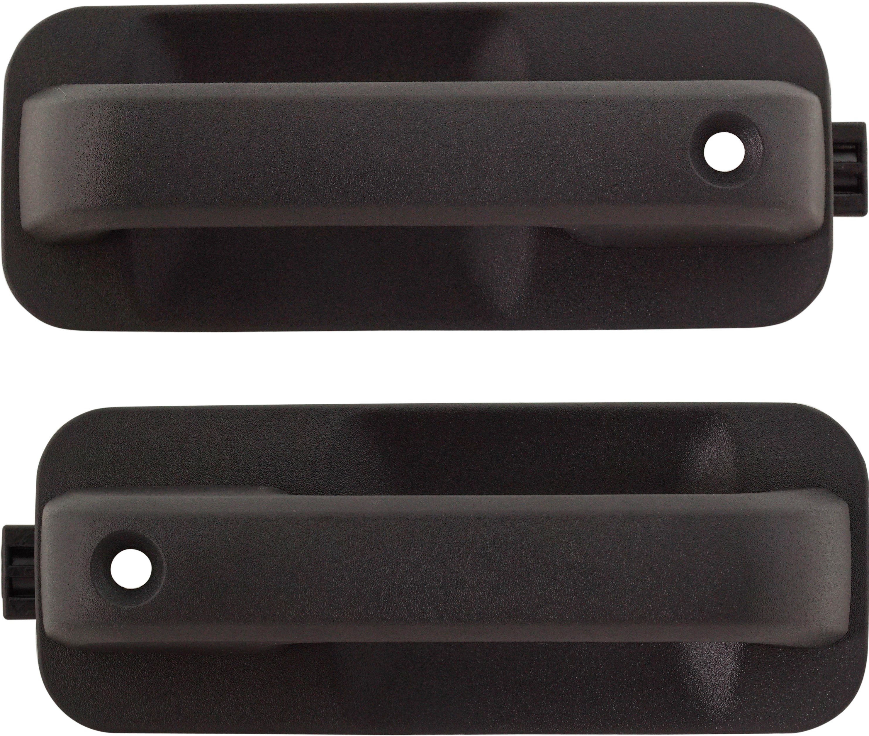 AM F 150-15-22 FRONT EXTERIOR DOOR HANDLE RH AND LH Txtd Blk Man Lock w Keyhole SKU SET RF46210001 Partslink FO1311174 FO1310174 OEM FL3Z1522404BH FL3Z1522404BC FL